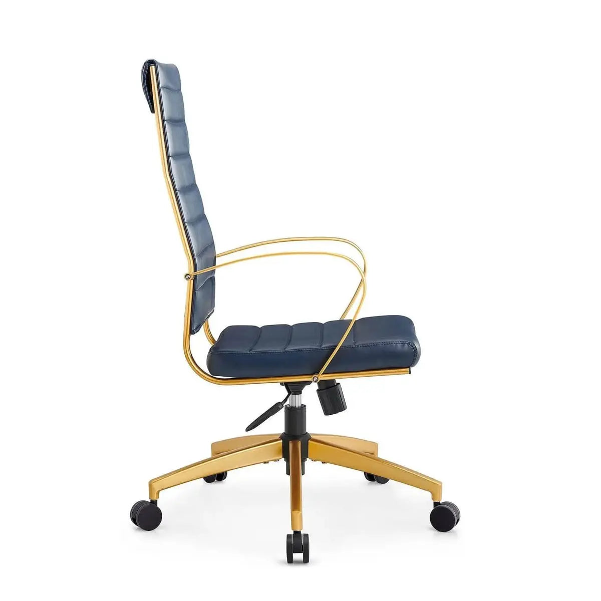 Modern orange ergonomic faux leather office chair by Platinum-Level Office Chairs, designed for home or office use.