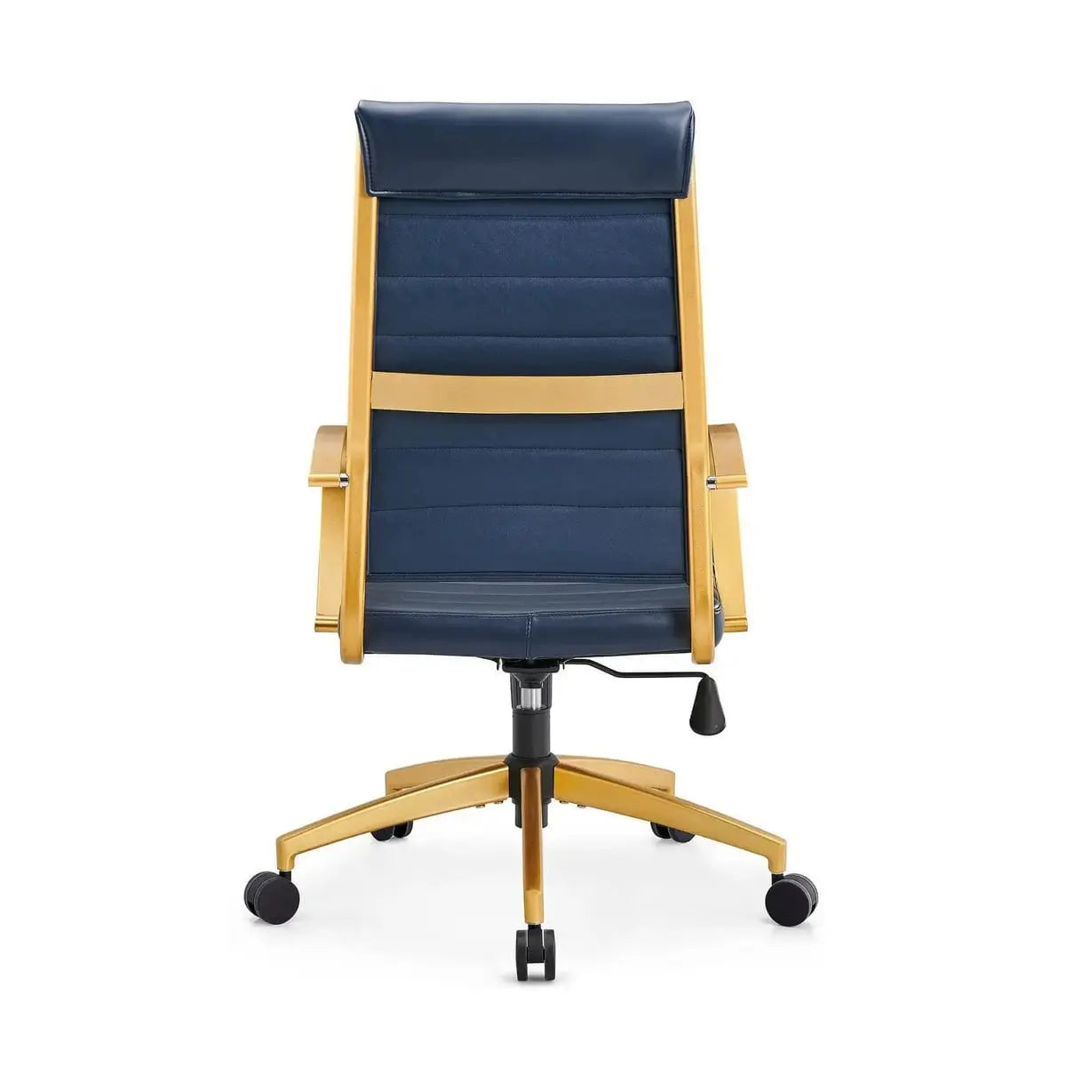 Modern ergonomic orange faux leather office chair by Platinum-Level Office Chairs, designed for home or office use.