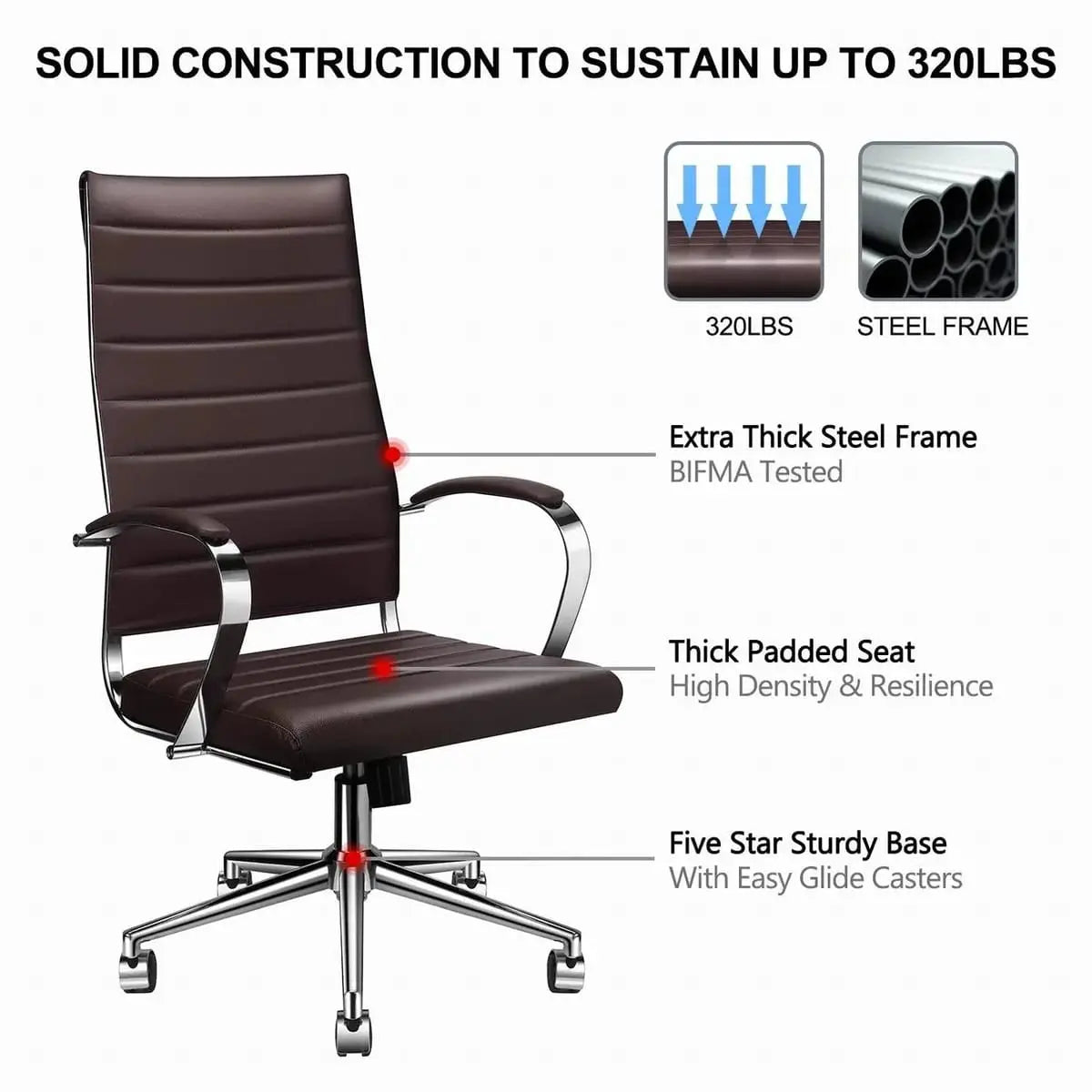 Modern ergonomic faux leather home office chair by Platinum-Level Office Chairs with orange upholstery and adjustable features.