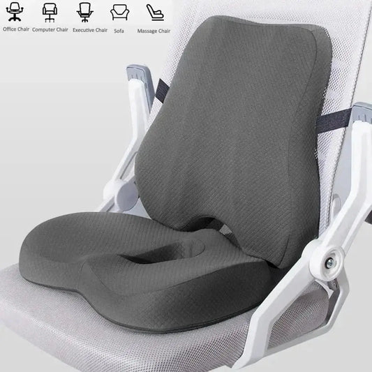 Ergonomic Memory Foam Seat Cushion For Office Chair Back Support Platinum-Level Office Chairs