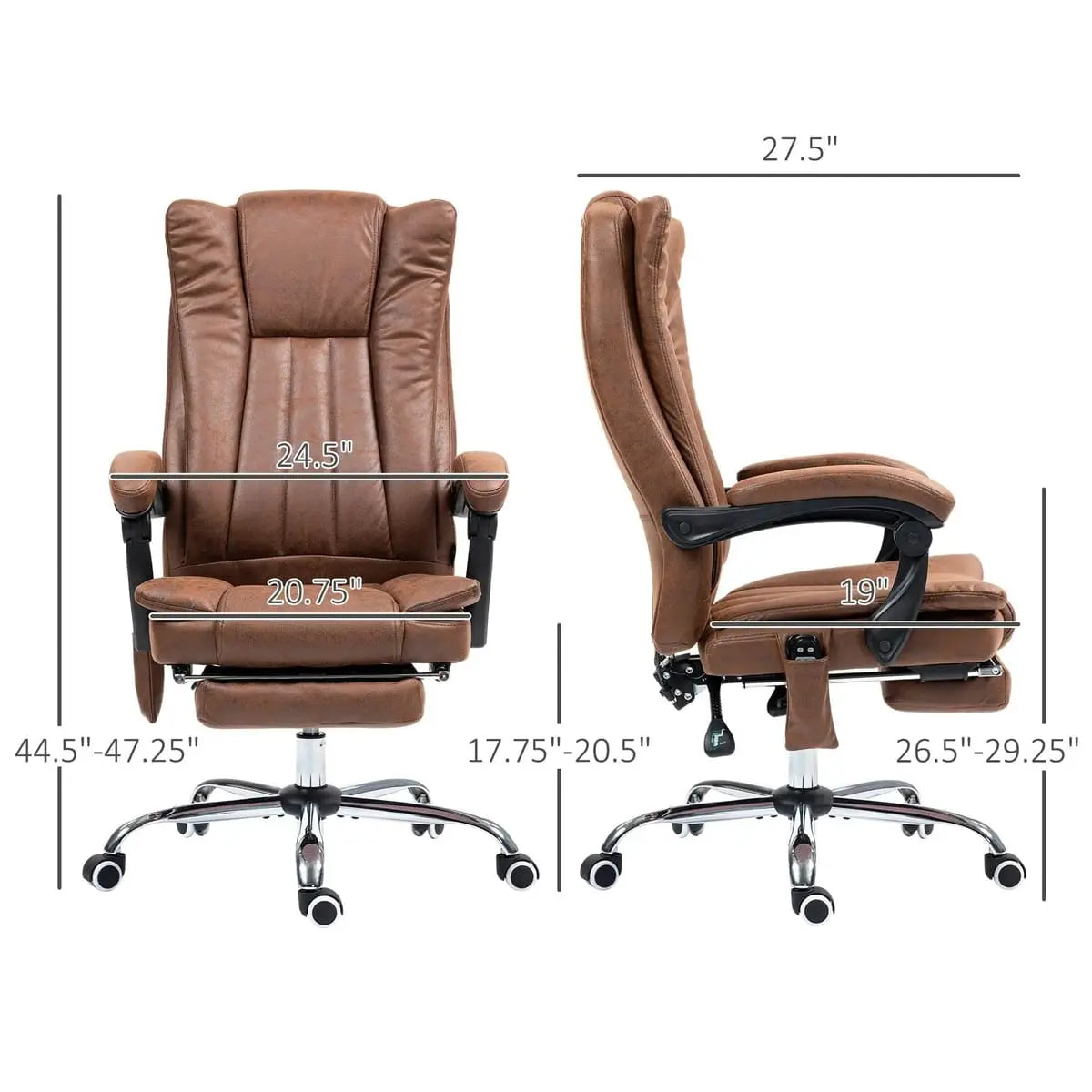 Premium Heated Massage Office Chair for Productive Home Office - Platinum-Level Office Chairs