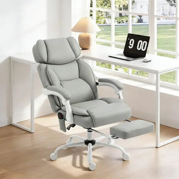 Platinum-Level Office Chairs Ultimate Massage Office Chair with recline and heat, designed for comfort during work.