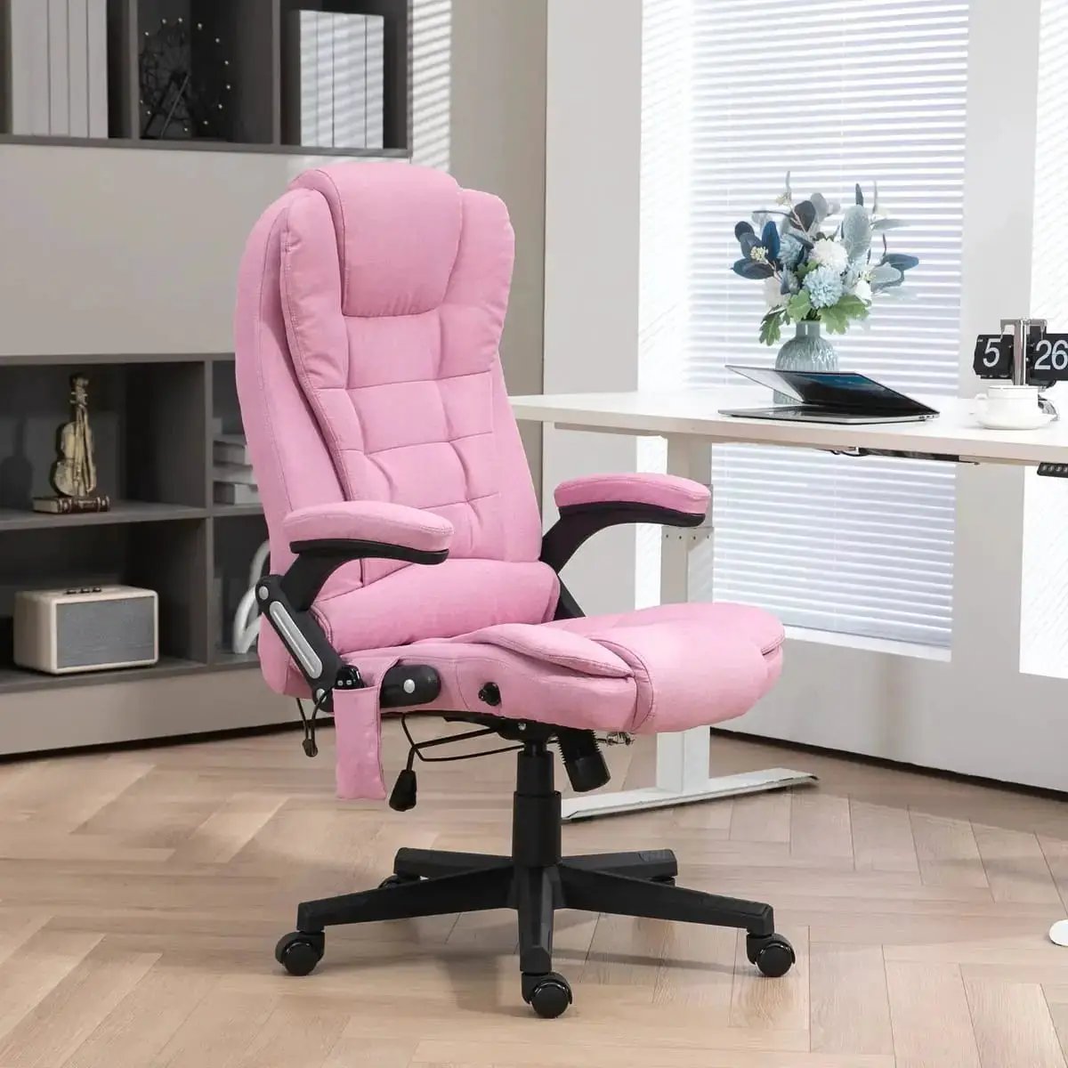 Premium Massage Office Chair With Heat And 6 Point Vibrating Massage - Platinum-Level Office Chairs