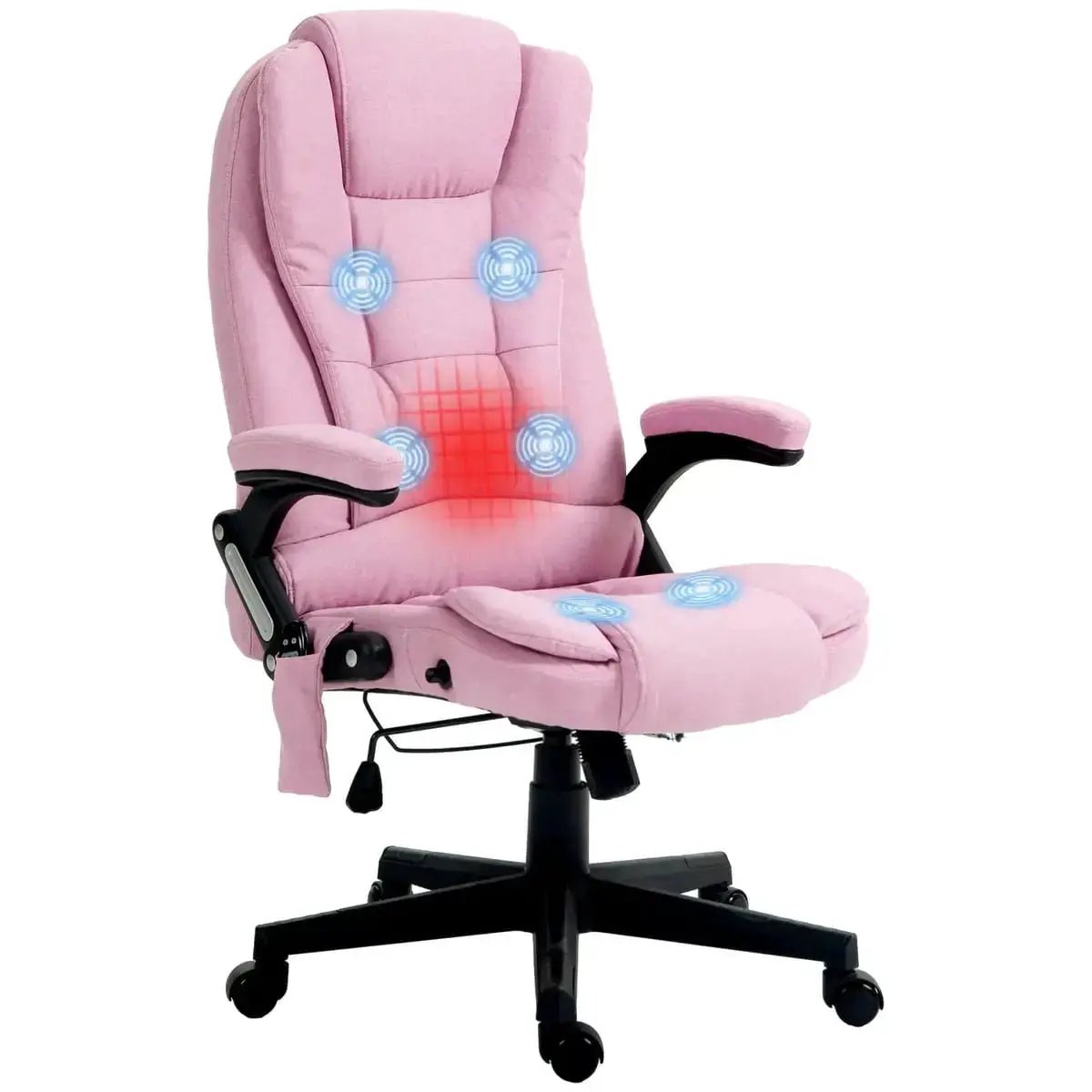 Premium Massage Office Chair With Heat And 6 Point Vibrating Massage - Platinum-Level Office Chairs