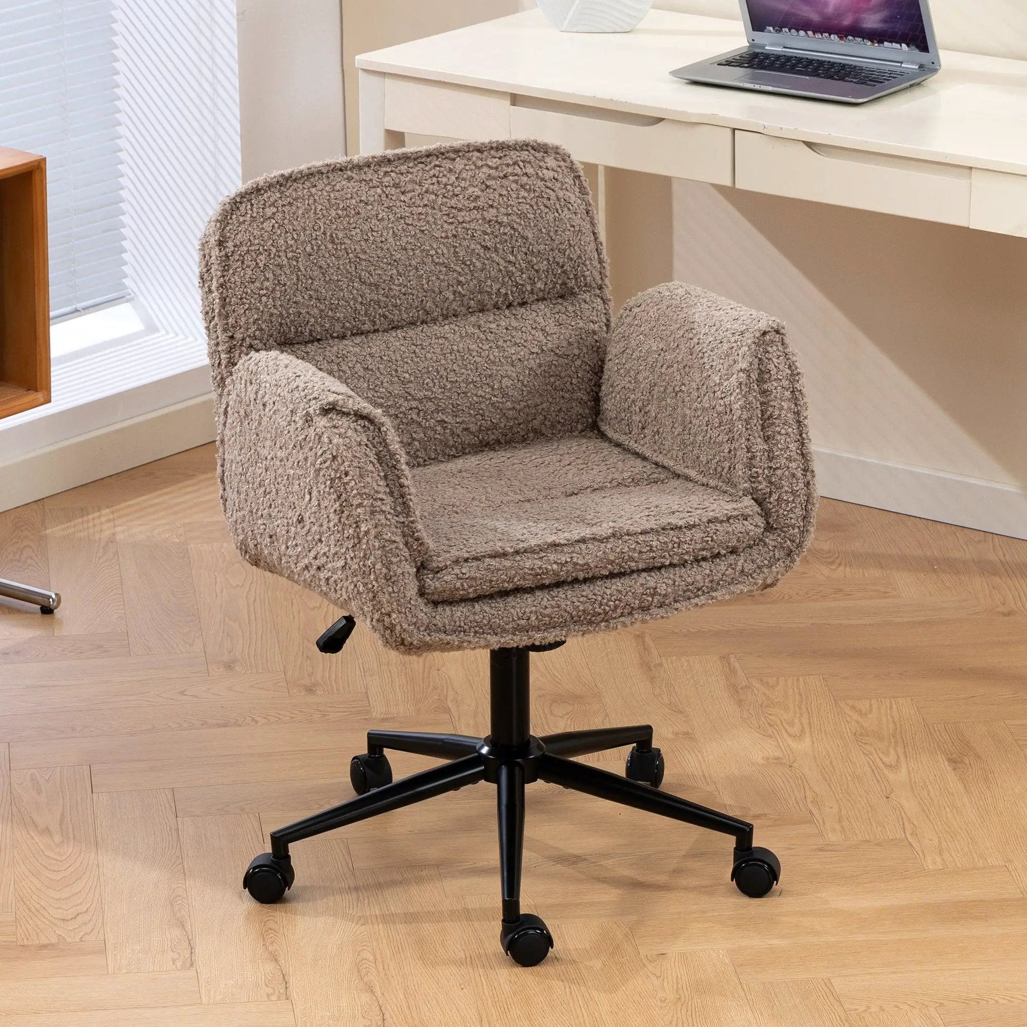 Modern Platinum-Level Office Chairs Criss Cross Desk Chair with 5-gear adjustable armrests and wheels
