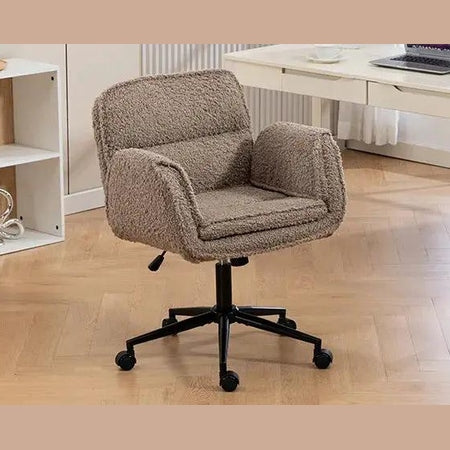 Modern Platinum-Level Office Chair with criss-cross design, 5-gear adjustable armrests, and wheeled base for mobility.