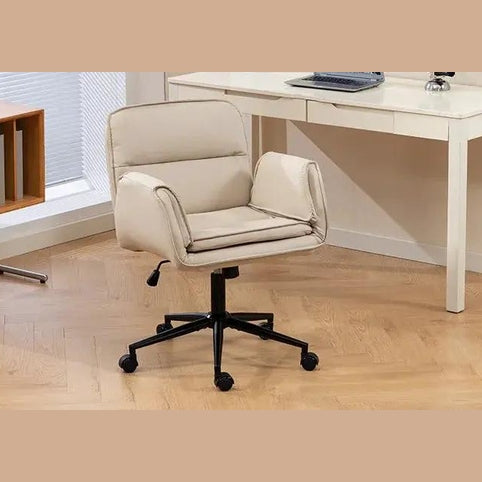 Modern Platinum-Level Office Chairs criss cross ergonomic desk chair with 360° swivel and foldable design, black and mesh upholstery.