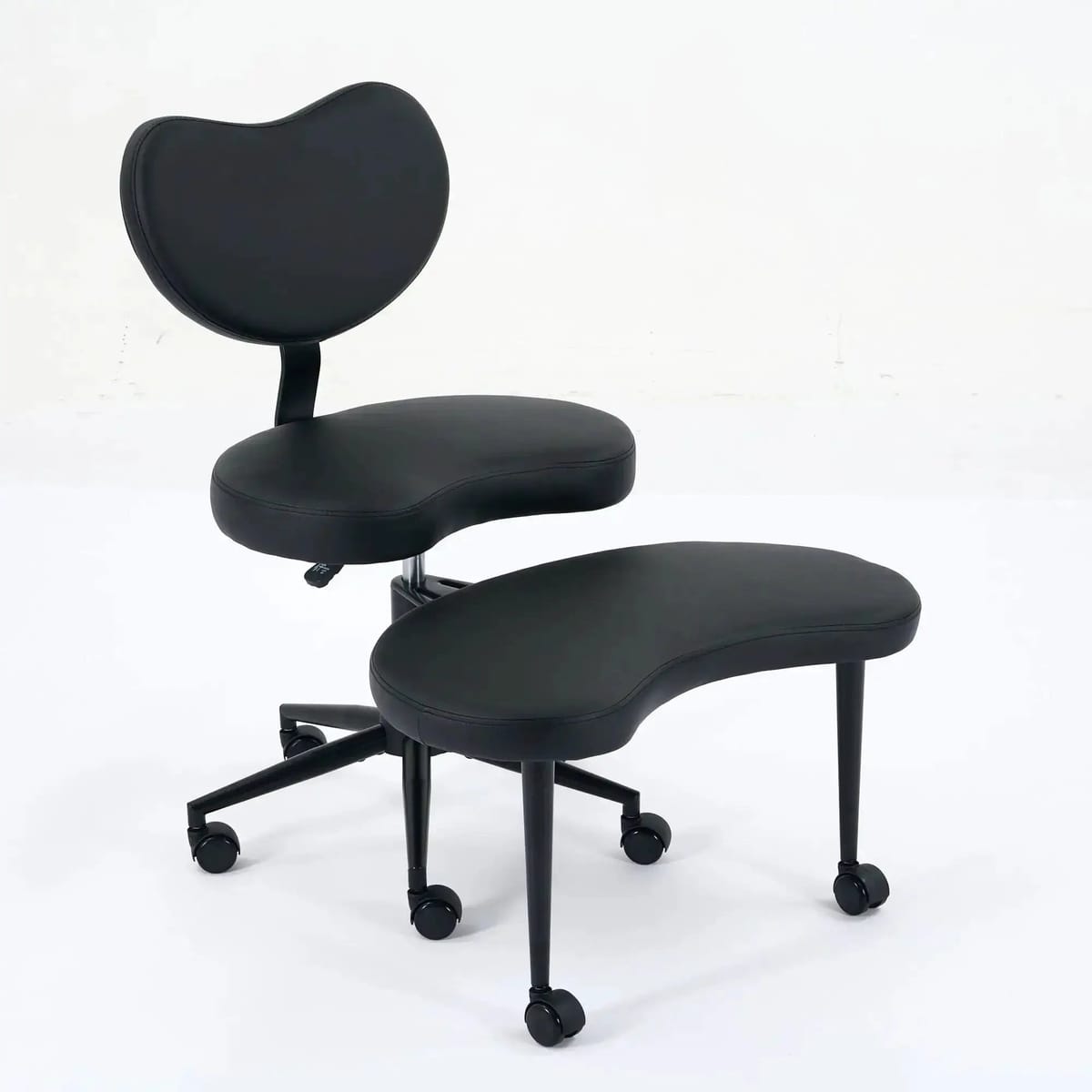 Platinum-Level Office Chairs plus size meditation chair with wheels, cross-legged design, modern style for ADHD relaxation.