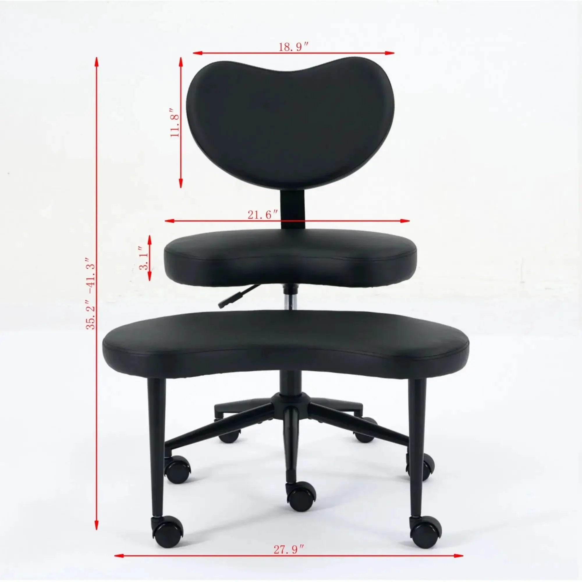 Plus size meditation chair with wheels, cross-legged design, modern style, ideal for ADHD relaxation, by Platinum-Level Office Chairs.