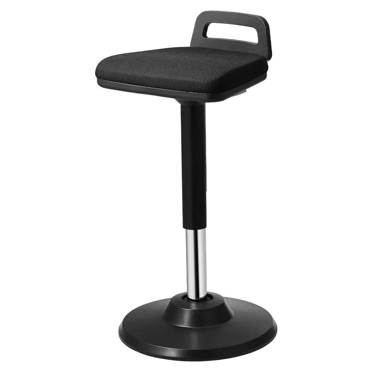 Platinum-Level Office Chairs Dynamic Active Office Stool with handle, height adjustable from 24.6 to 34.4 inches, 360-degree swivel.