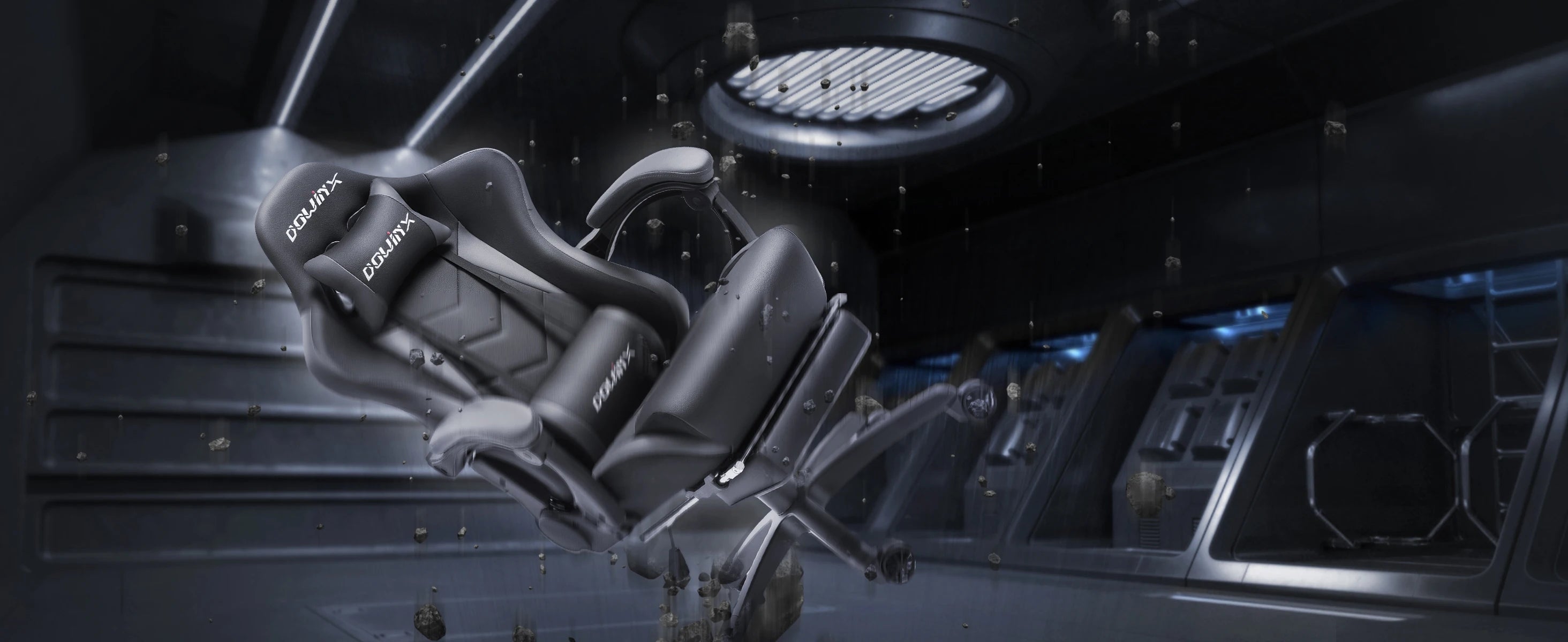 Dowinx Gaming Chair Ergonomic Office Recliner with Massage Lumbar Support - Platinum-Level Office Chairs