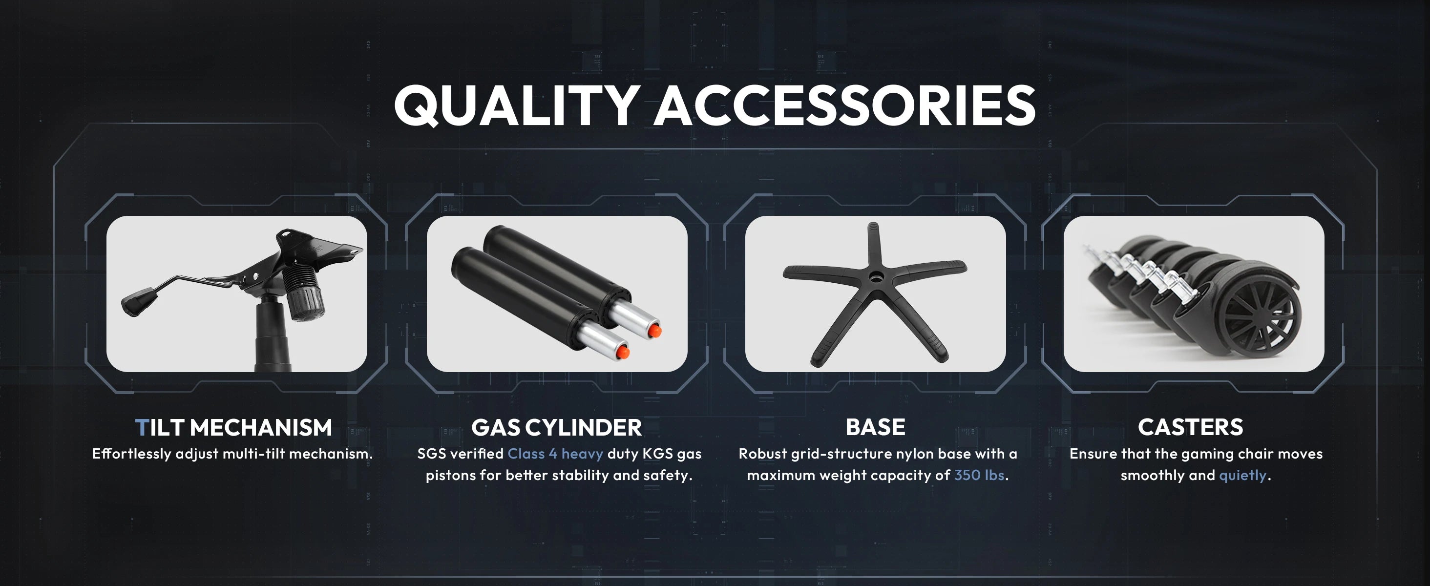 Dowinx Gaming Chair Ergonomic Office Recliner with Massage Lumbar Support - Platinum-Level Office Chairs