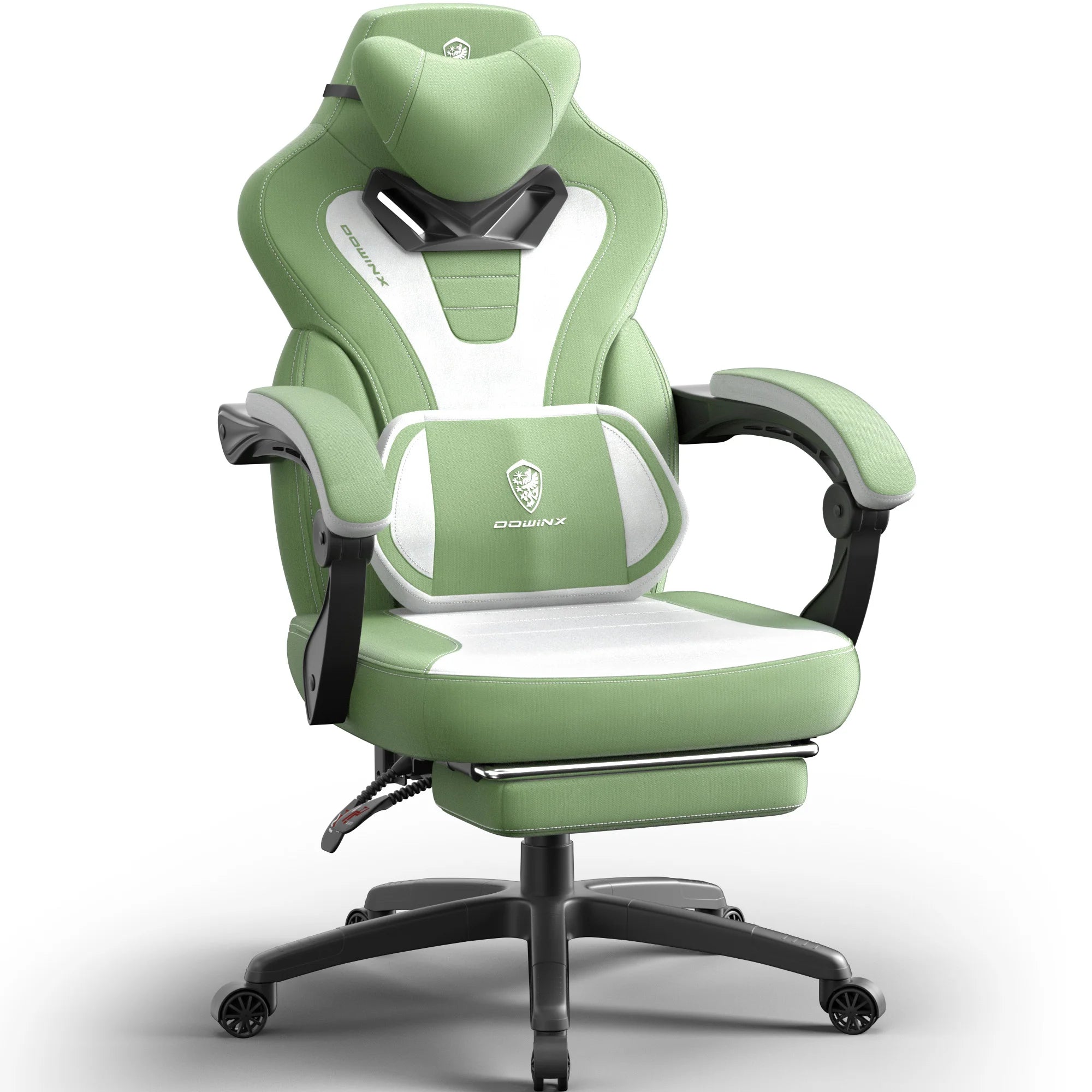 Dowinx Fabric Gaming Chair with Footrest for Big and Tall Gamers - Platinum-Level Office Chairs