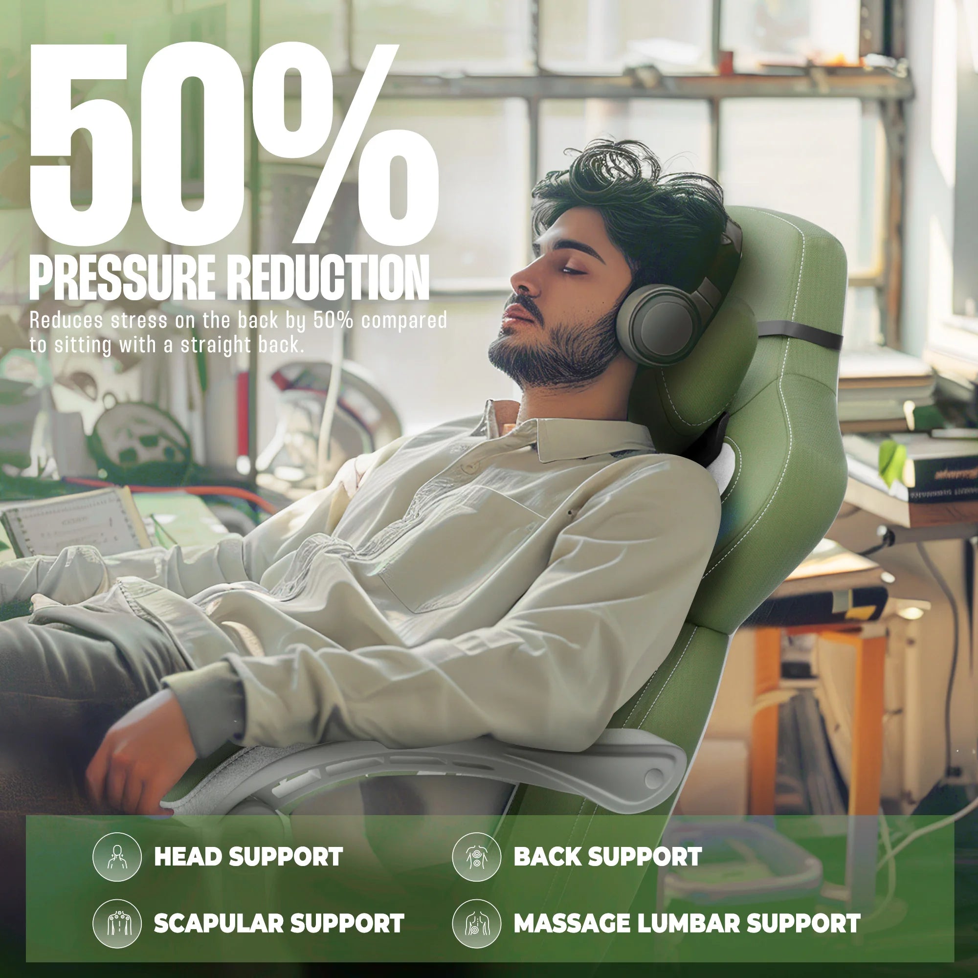 Dowinx Fabric Gaming Chair with Footrest for Big and Tall Gamers - Platinum-Level Office Chairs