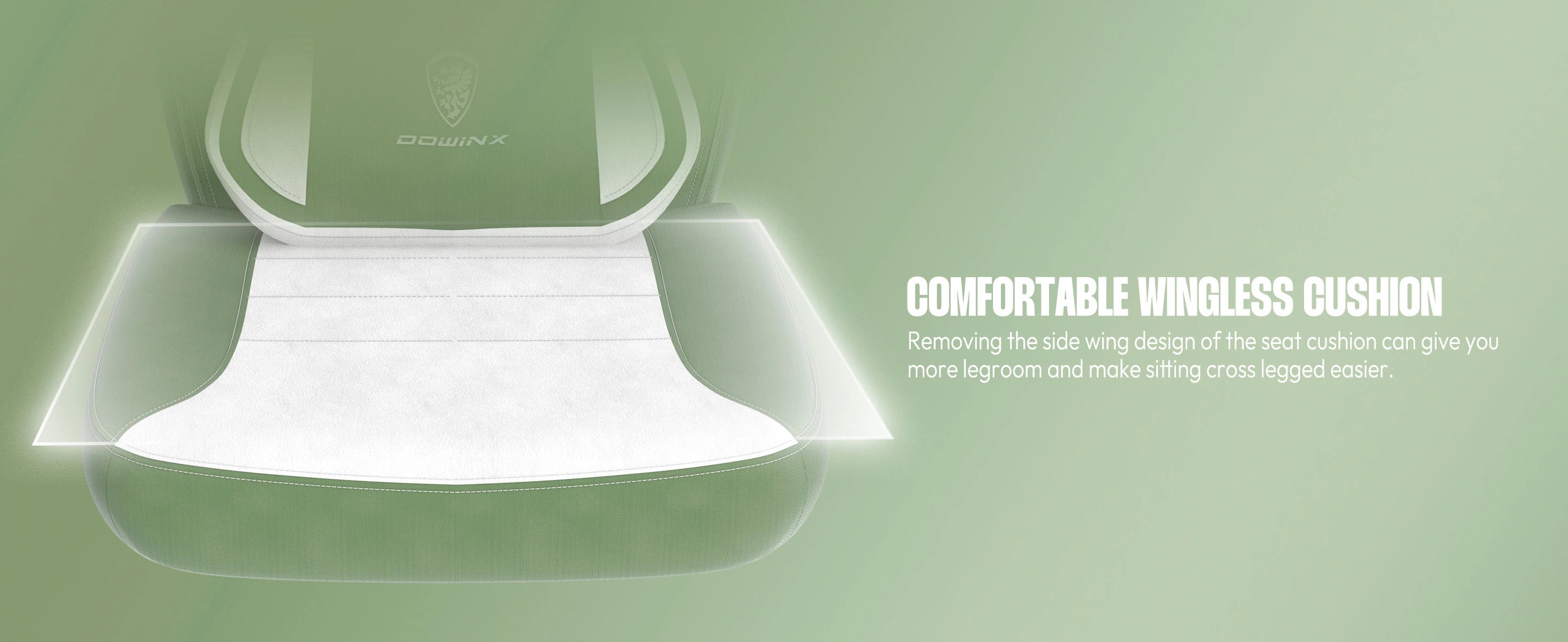 Dowinx Fabric Gaming Chair with Footrest for Big and Tall Gamers - Platinum-Level Office Chairs