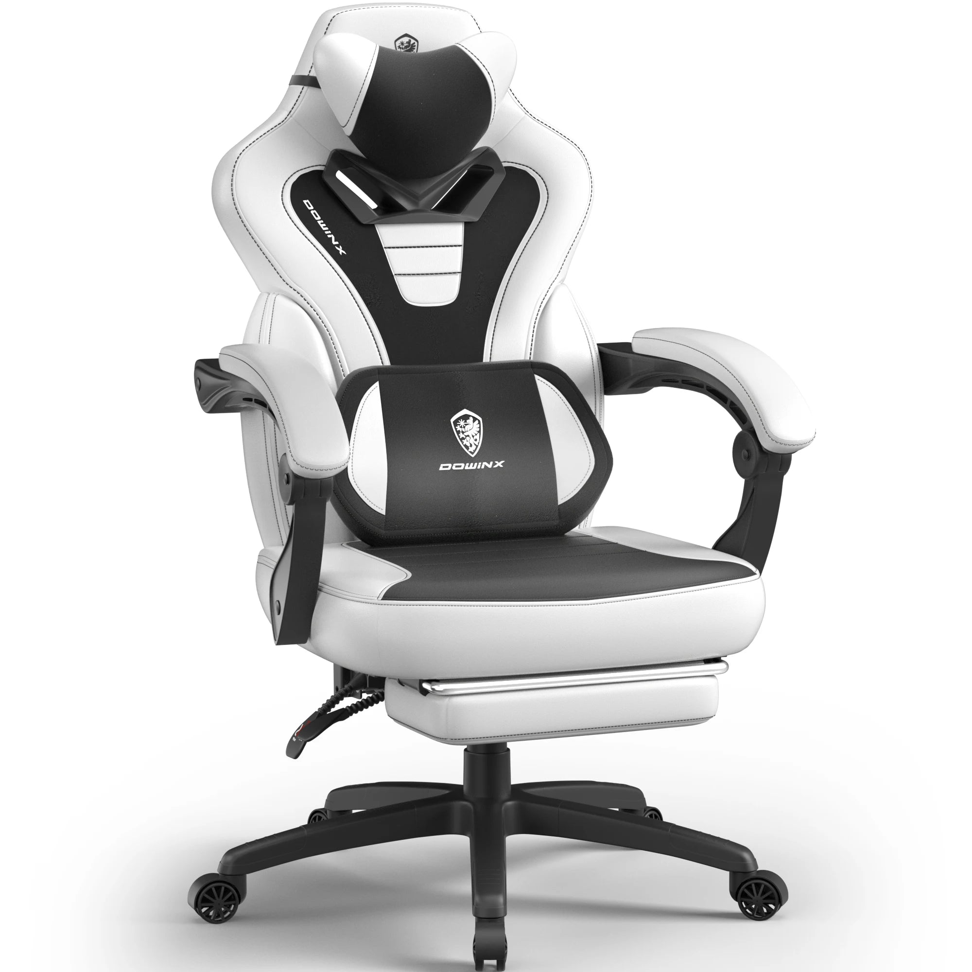 Dowinx Fabric Gaming Chair with Footrest for Big and Tall Gamers - Platinum-Level Office Chairs