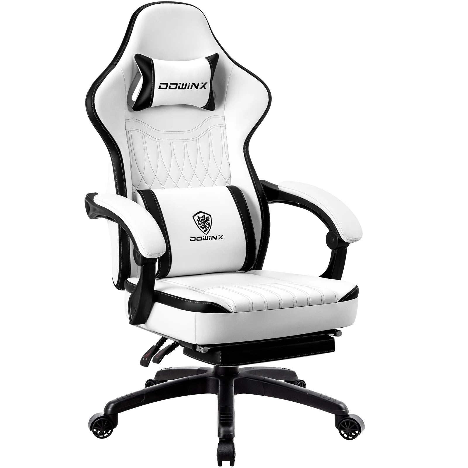 Dowinx Gaming Chair Ergonomic PU Leather with Lumbar Support and Cushion - Platinum-Level Office Chairs