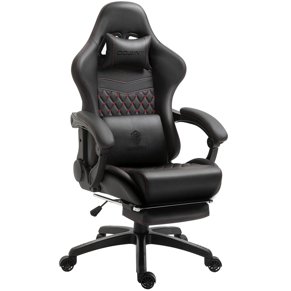 Dowinx Gaming Office Chair with Footrest and Lumbar Support Vintage Style - Platinum-Level Office Chairs