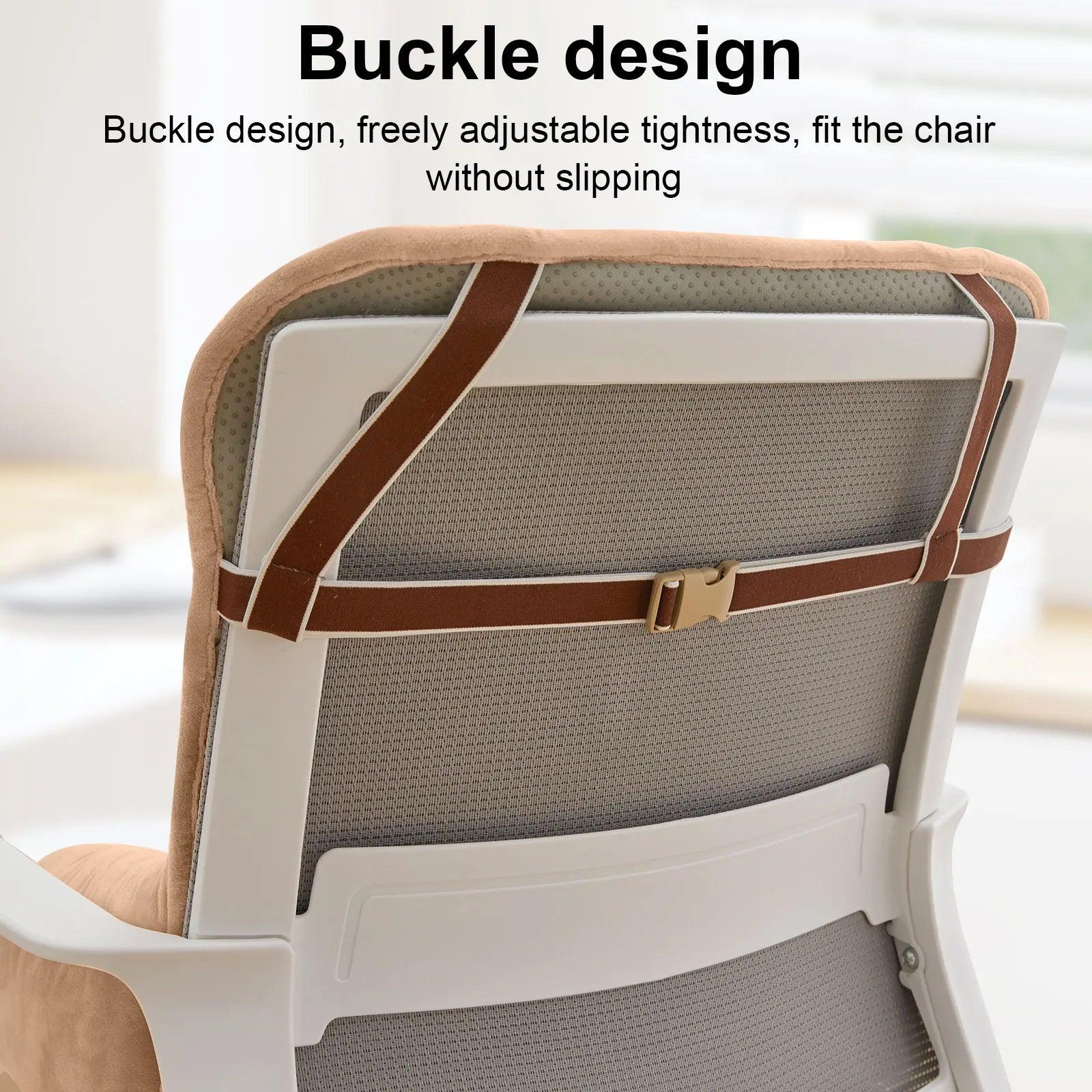 Office Chair Seat Cushion Crystal Velvet Backrest Cushion - Platinum-Level Office Chairs