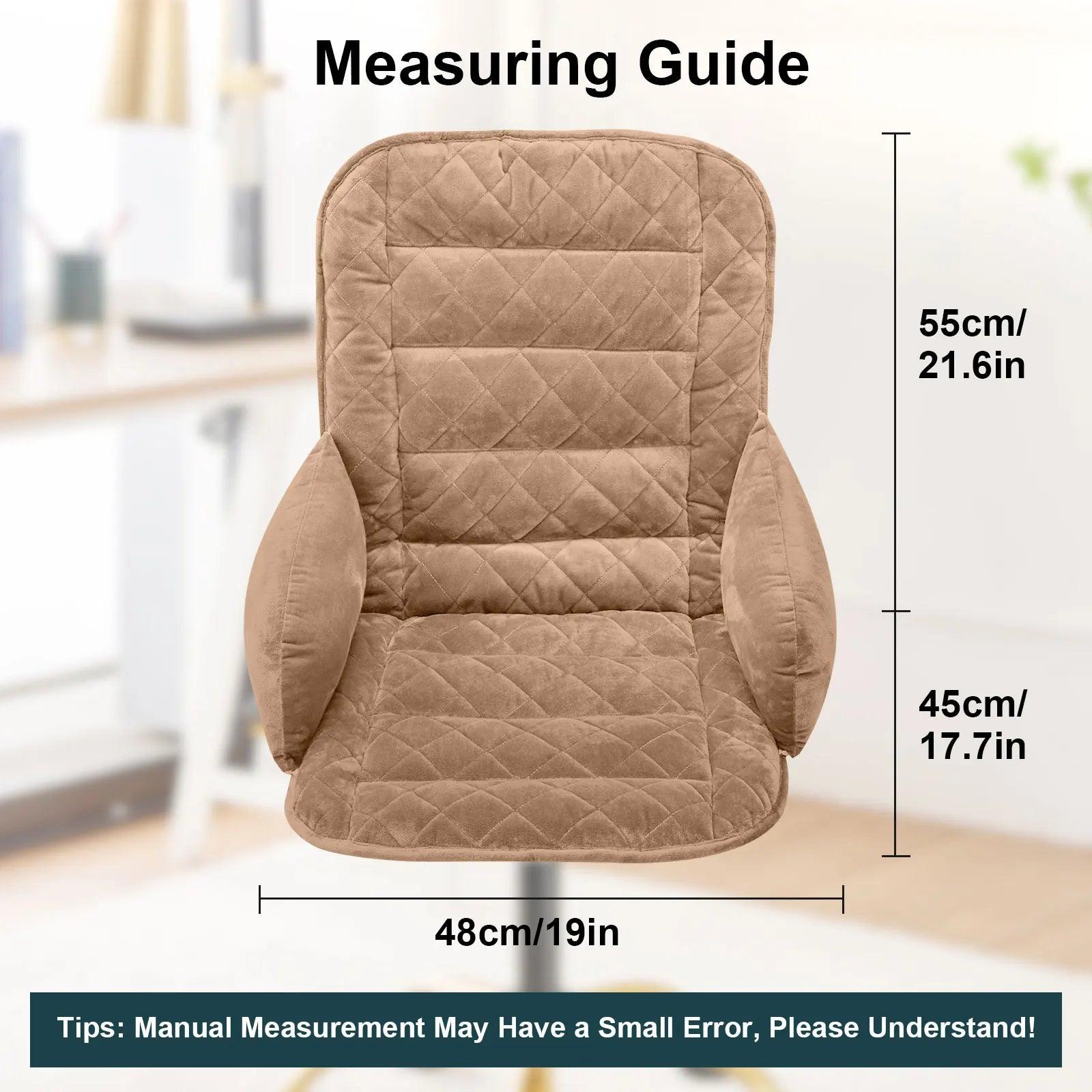 Office Chair Seat Cushion Crystal Velvet Backrest Cushion - Platinum-Level Office Chairs