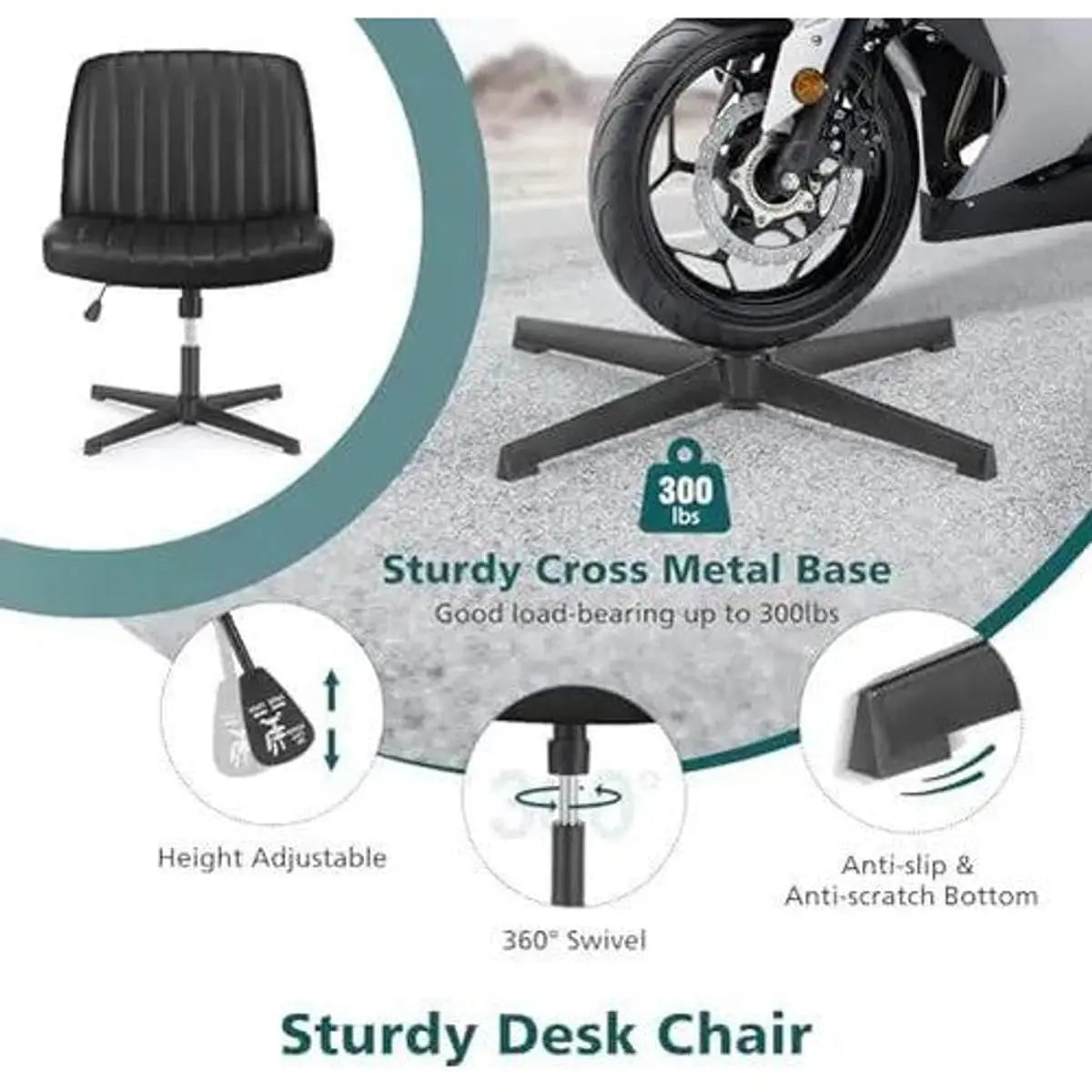 Black ergonomic task chair by Platinum-Level Office Chairs with adjustable height and replaceable components for comfortable office seating.