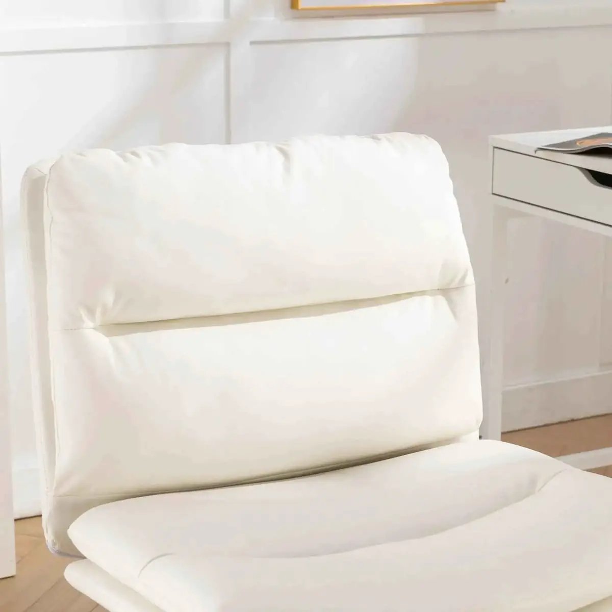 Bizerte Premium Adjustable Swivel Criss Cross Office And Vanity Chair - Platinum-Level Office Chairs