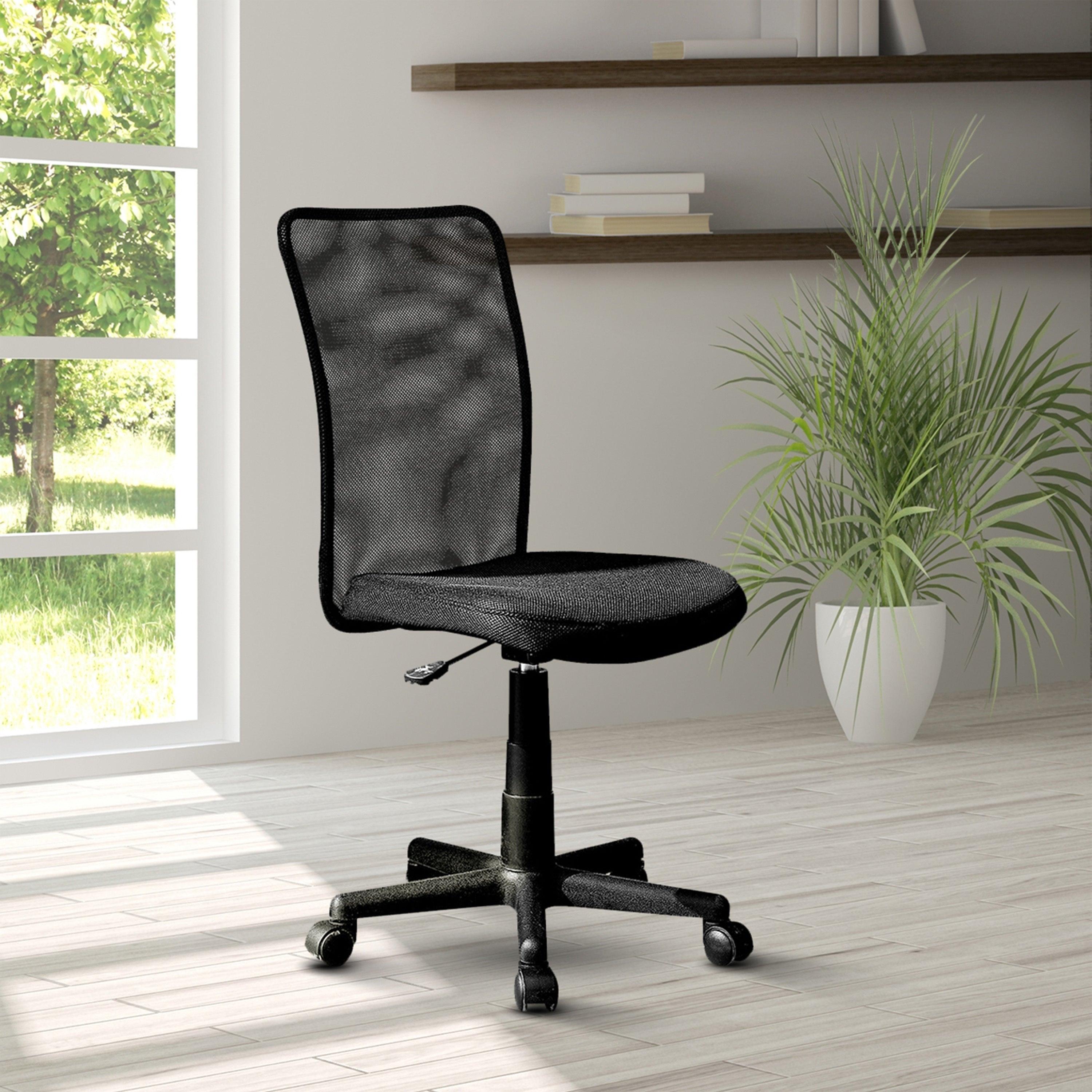 Techni Mobili Mesh Task Office Chair, Black - Platinum-Level Office Chairs