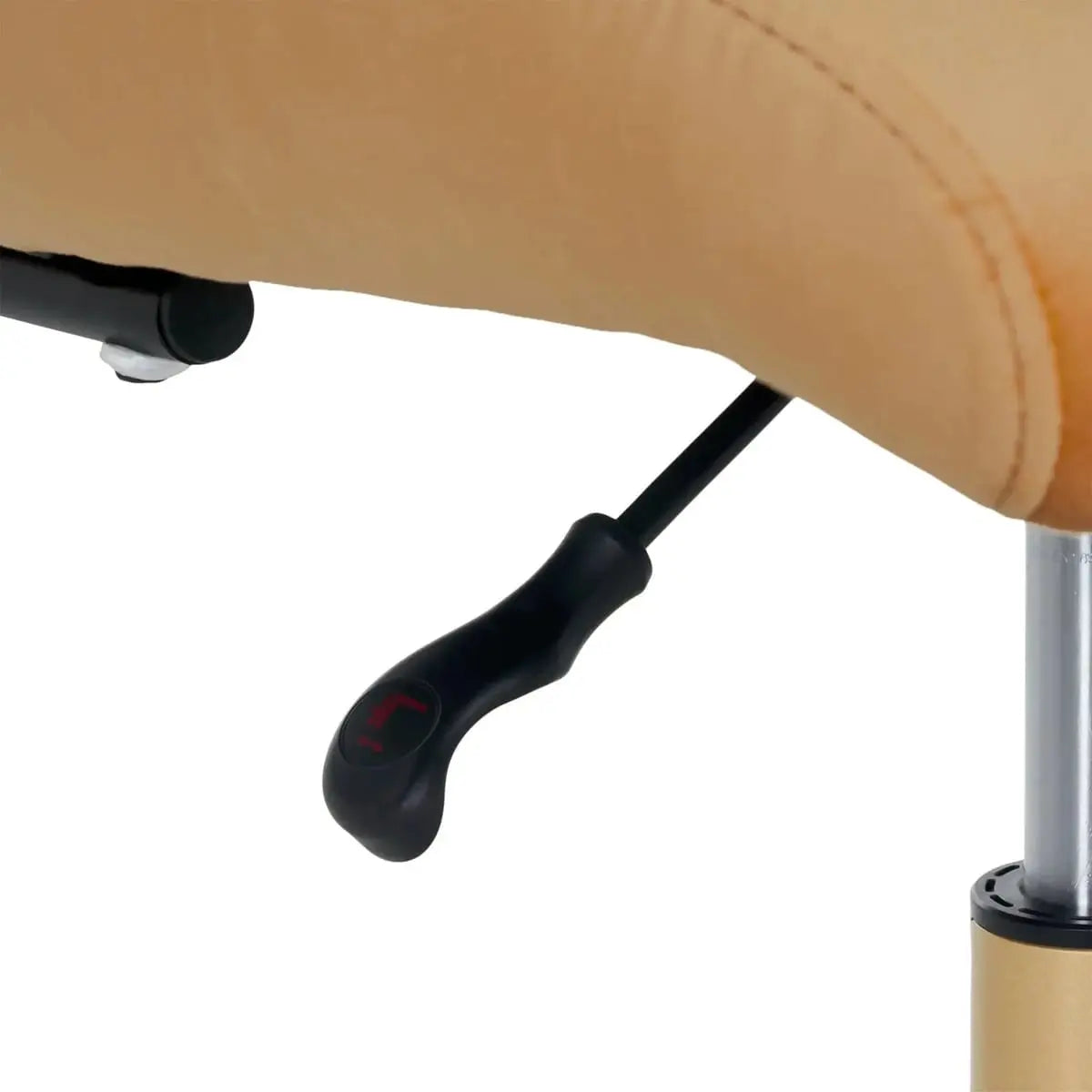 Luxurious plush velvet task chair by Platinum-Level Office Chairs with ergonomic design and adjustable gold base for home workspace.
