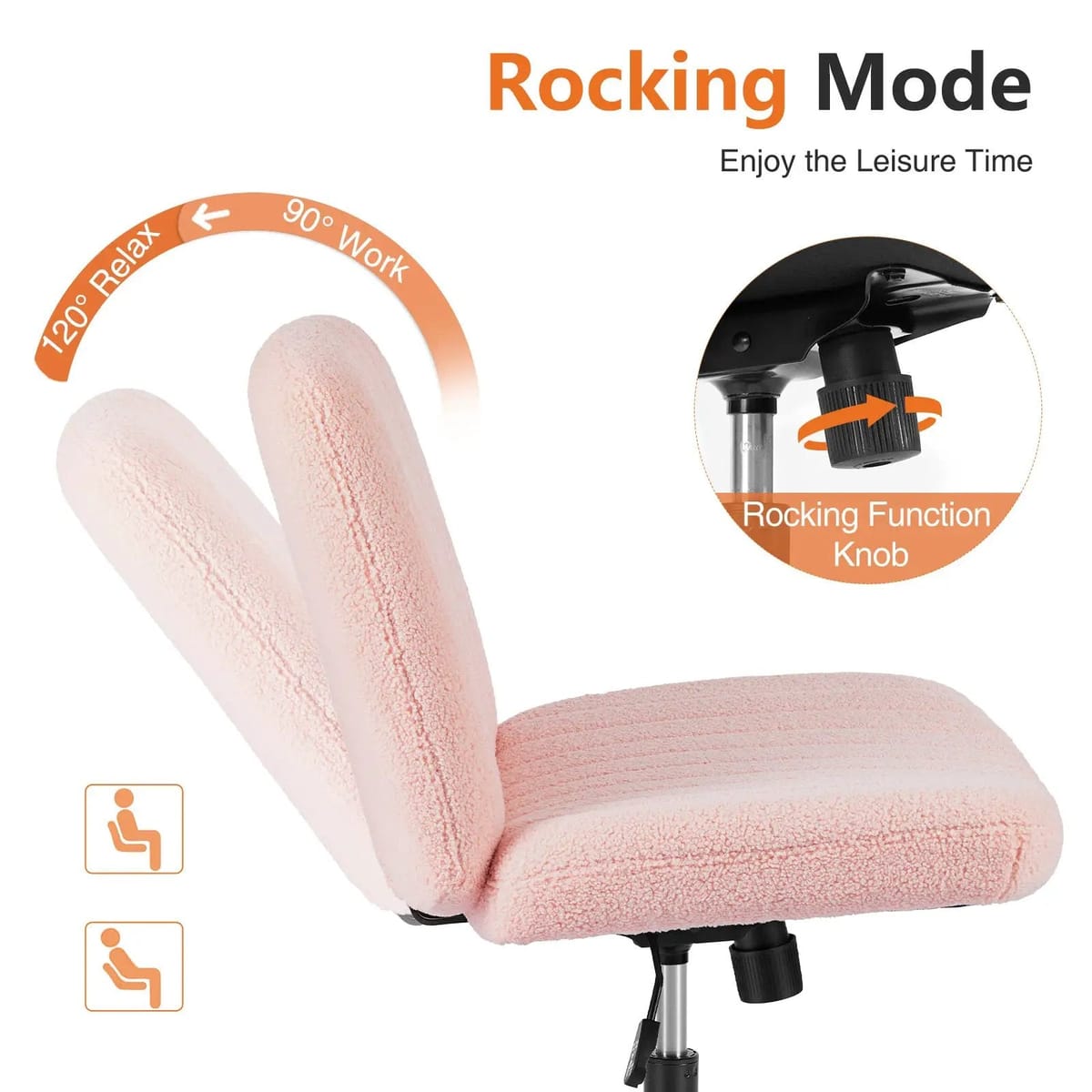 Lux pink velvet office task chair by Platinum-Level Office Chairs with swivel and adjustable height for comfortable seating.