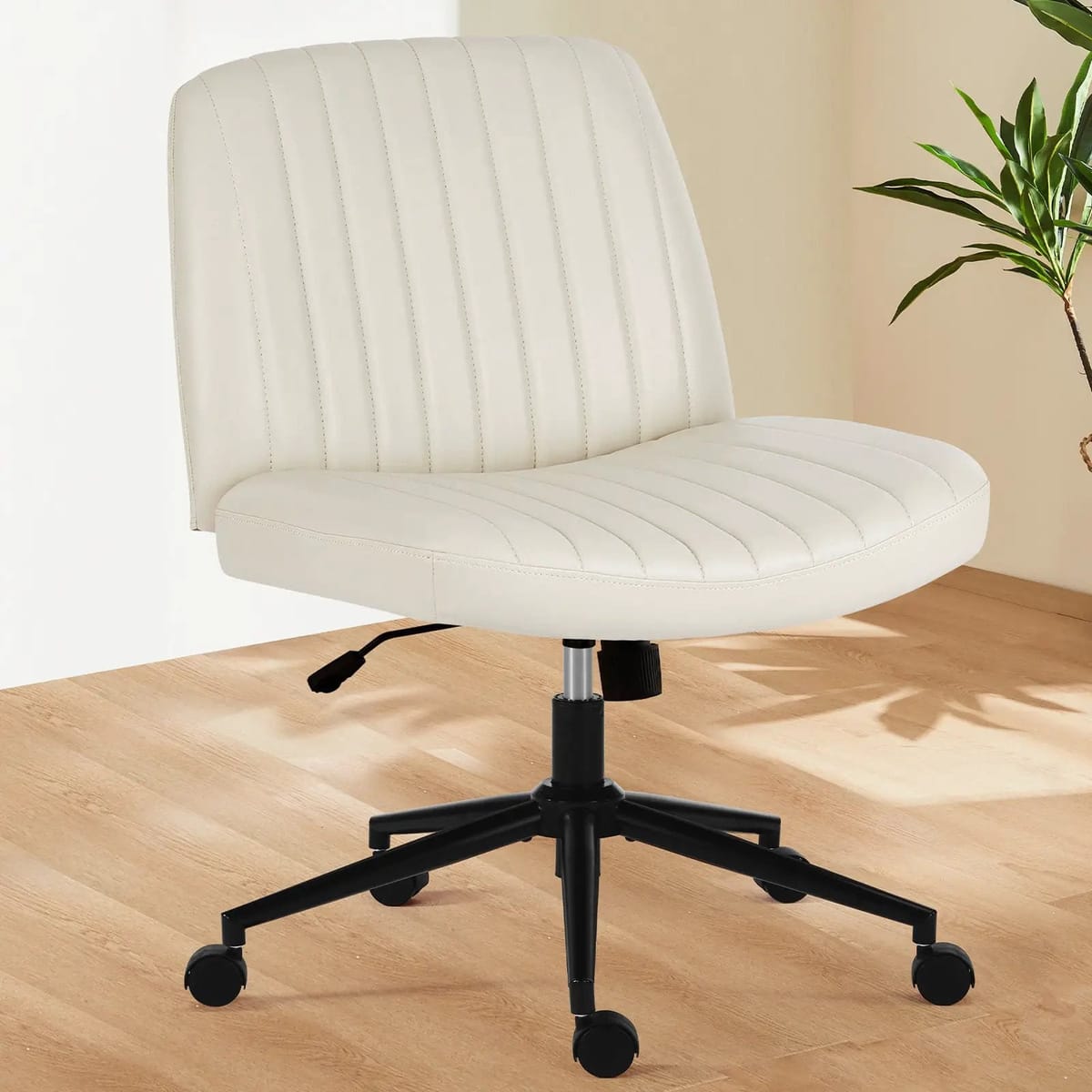 Pink velvet office chair by Platinum-Level Office Chairs, swivel task chair with height-adjustable seat and plush pink upholstery.