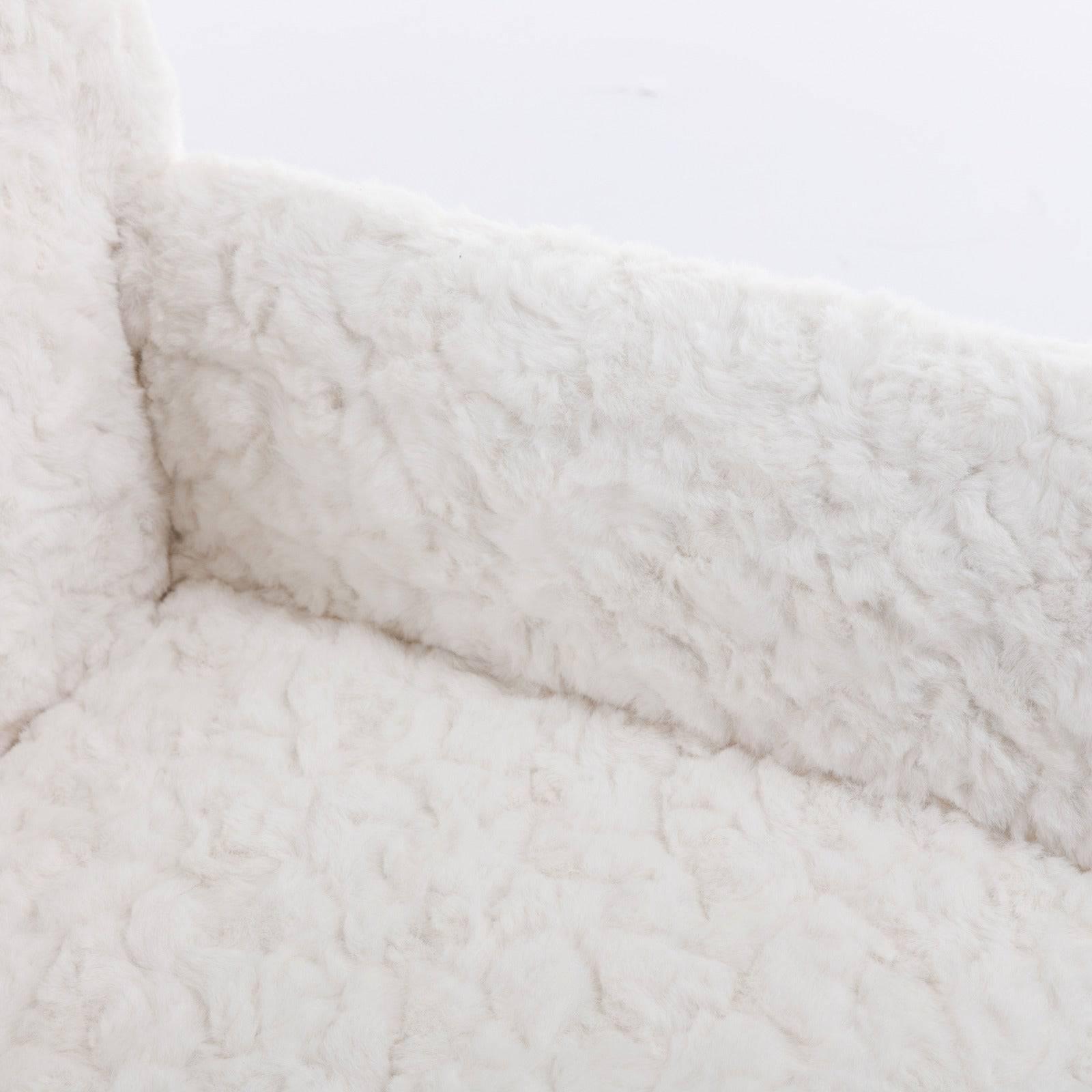 Beige Velvet Office Chair with Golden Base, Adjustable Swivel Design and Reclining Feature - Platinum-Level Office Chairs