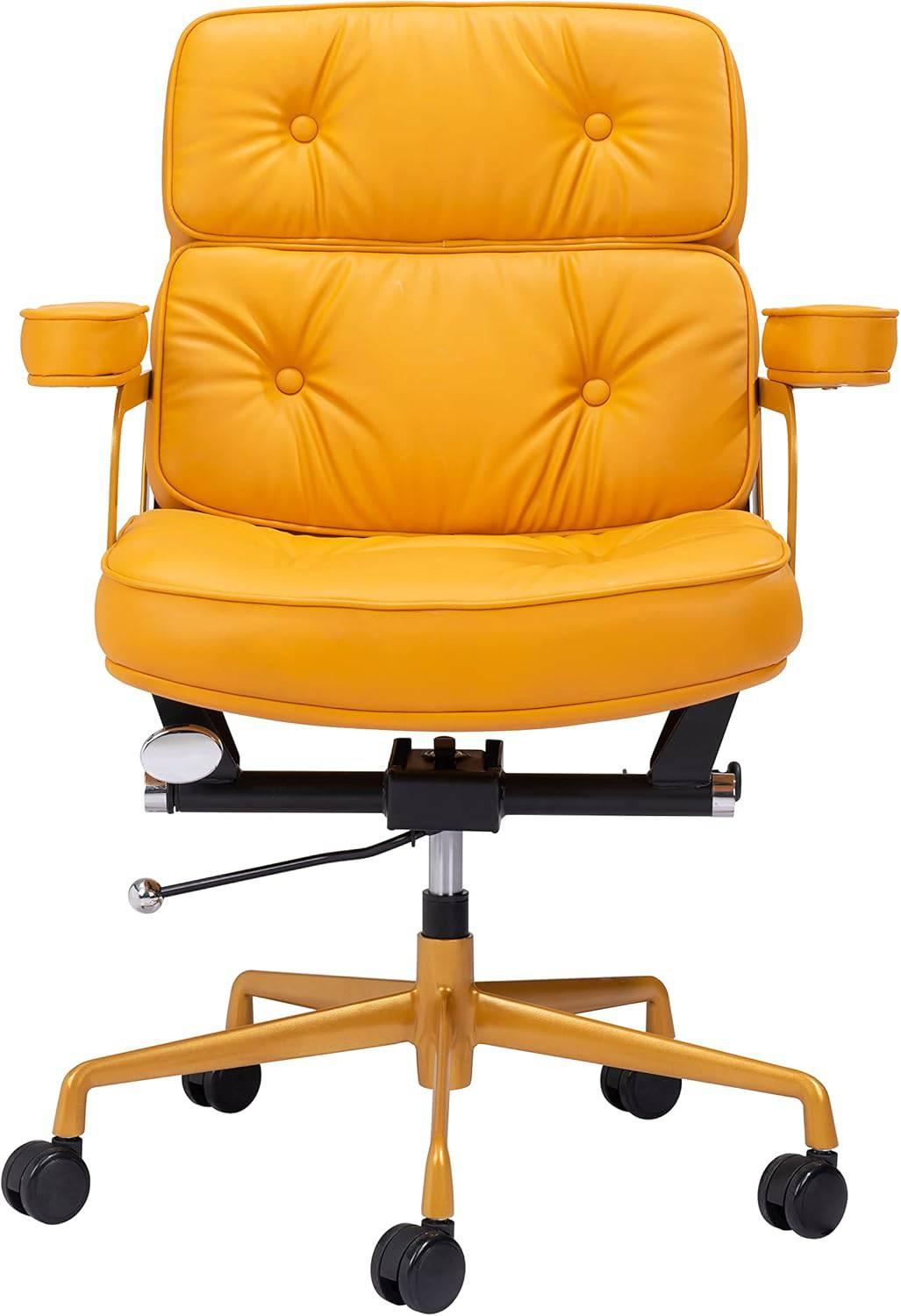 Mid Century Modern Yellow Smiths Office Chair - Platinum-Level Office Chairs