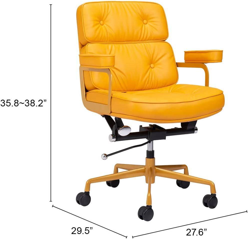 Mid Century Modern Yellow Smiths Office Chair - Platinum-Level Office Chairs