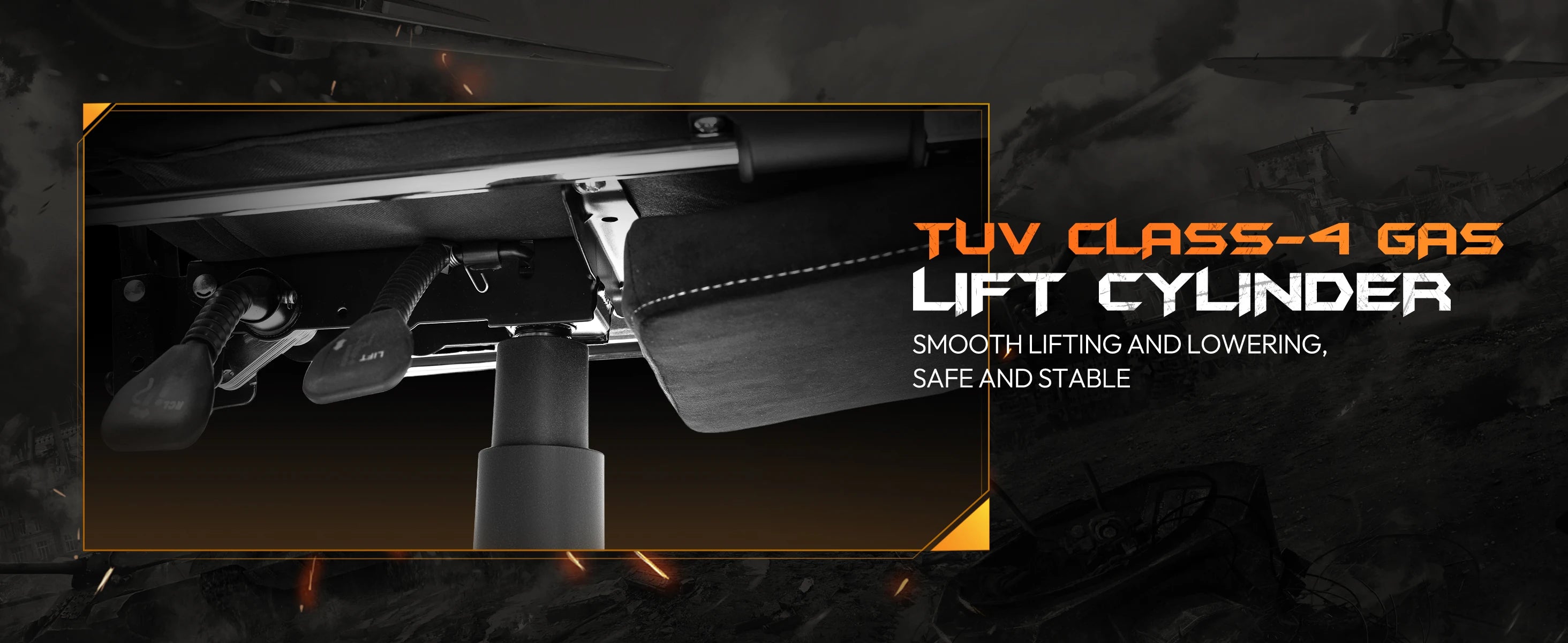 Dowinx Gaming Chair with Heated Massage Lumbar Support and Footrest - Platinum-Level Office Chairs