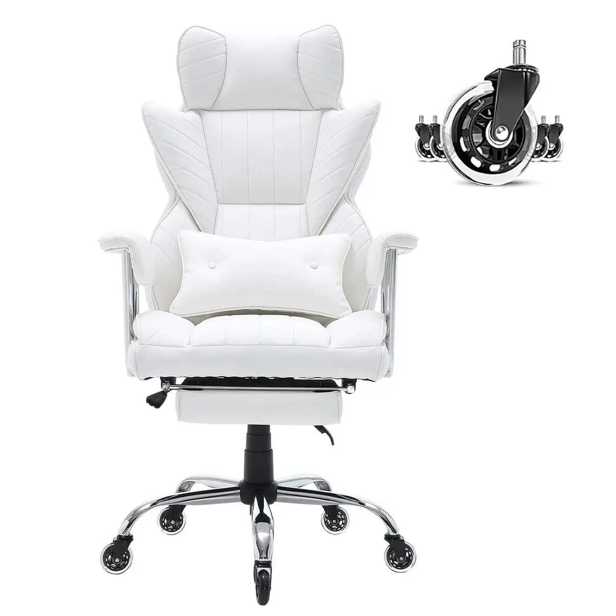 Platinum-Level Office Chairs ergonomic reclining office chair with footrest and lumbar support, ideal for comfortable workspace seating