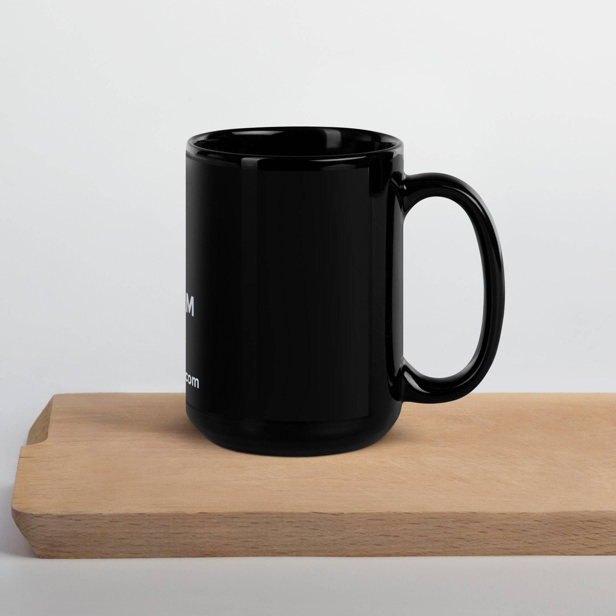Sleek Black Ceramic Coffee Mug - Platinum-Level Office Chairs