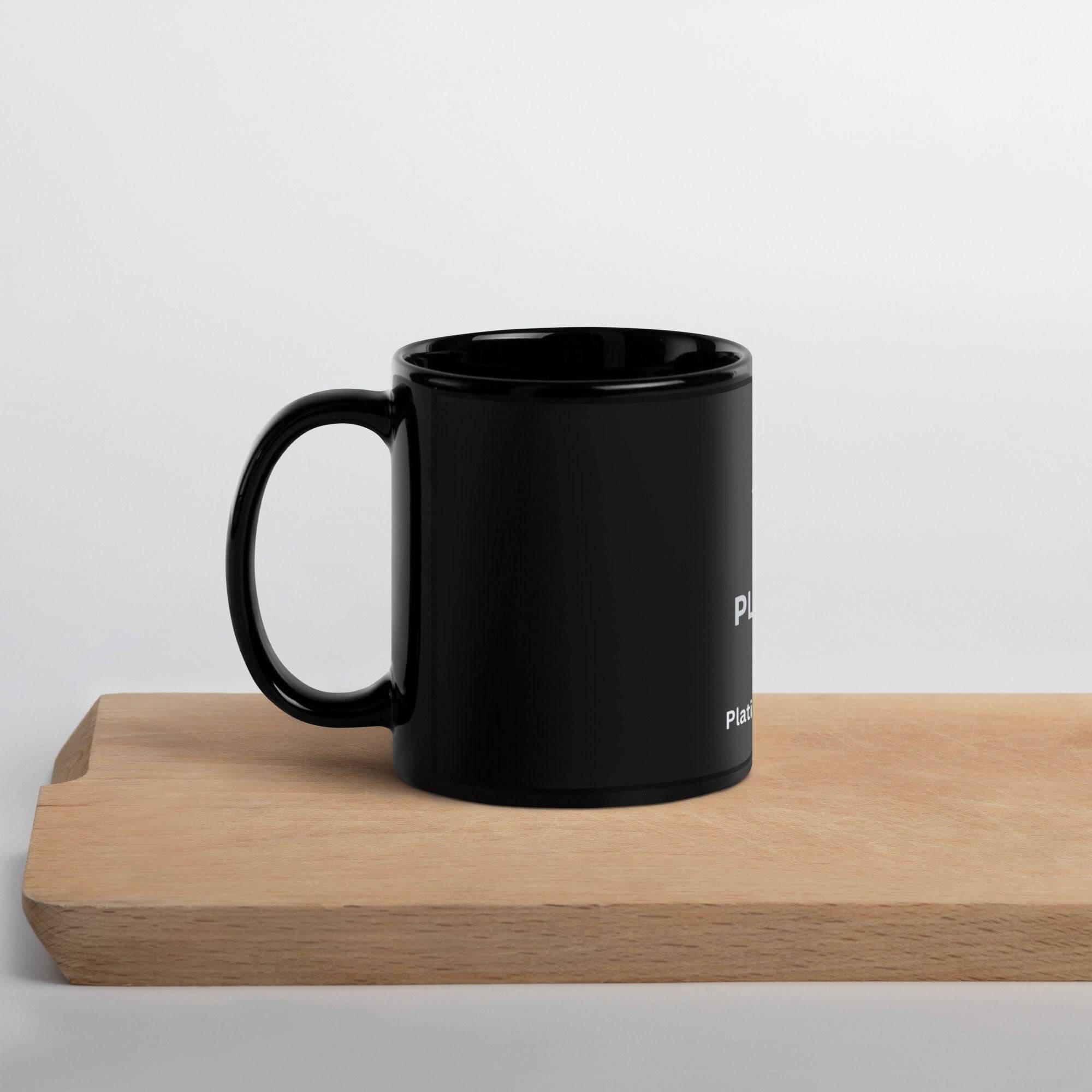 Sleek Black Ceramic Coffee Mug - Platinum-Level Office Chairs