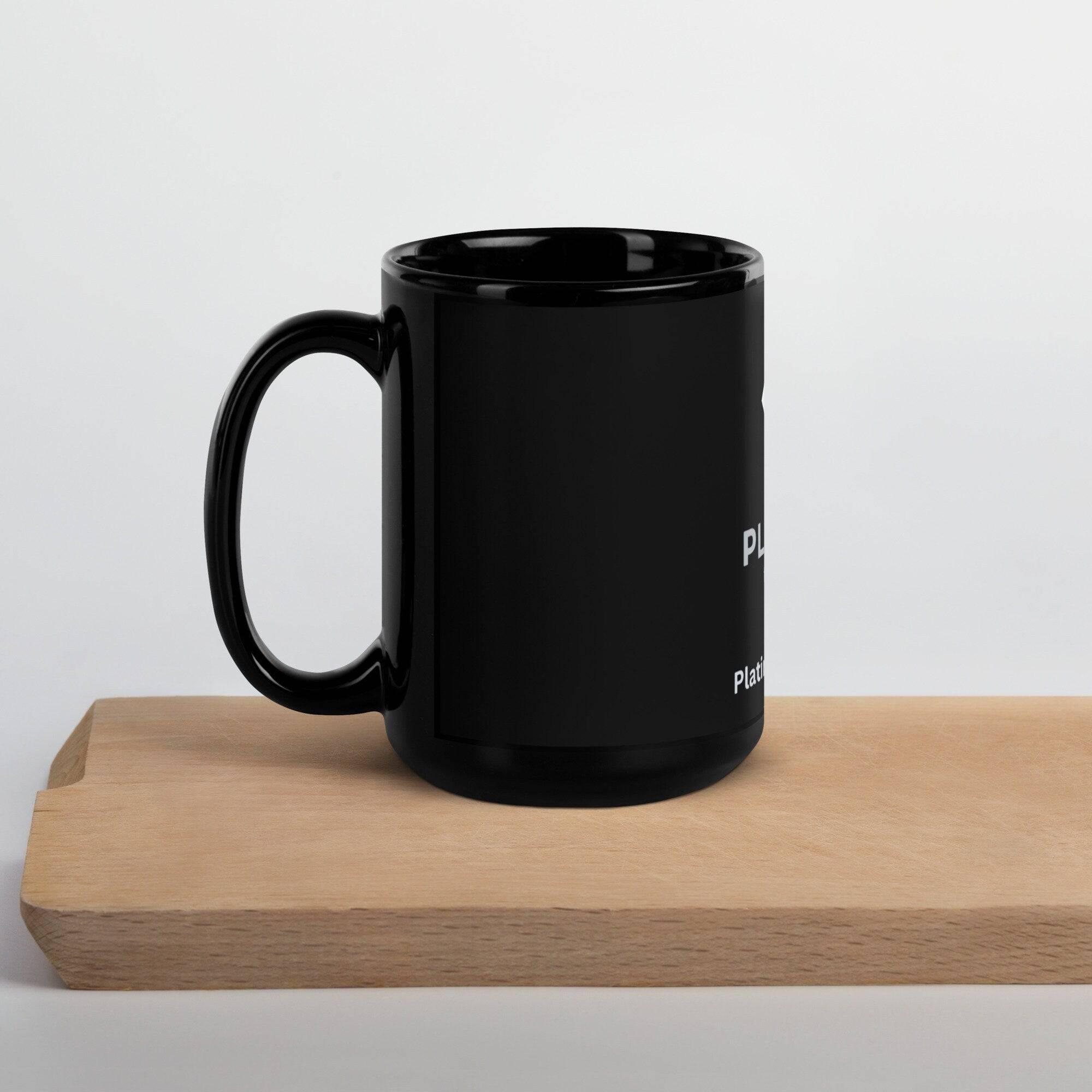 Sleek Black Ceramic Coffee Mug - Platinum-Level Office Chairs