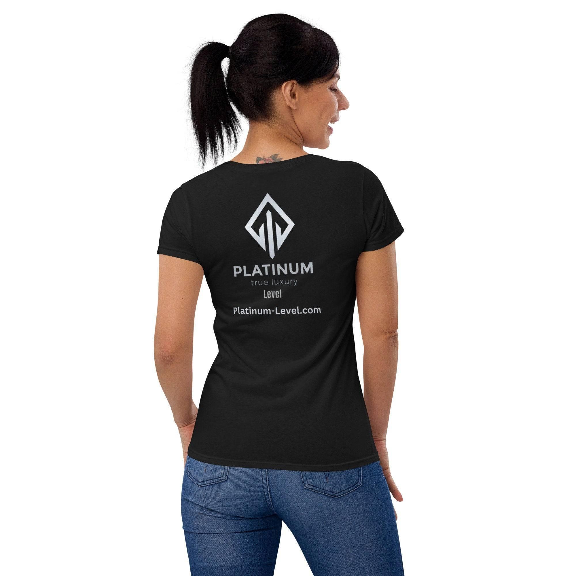 Premium Women's Short Sleeve Cotton Tee - Platinum-Level Office Chairs