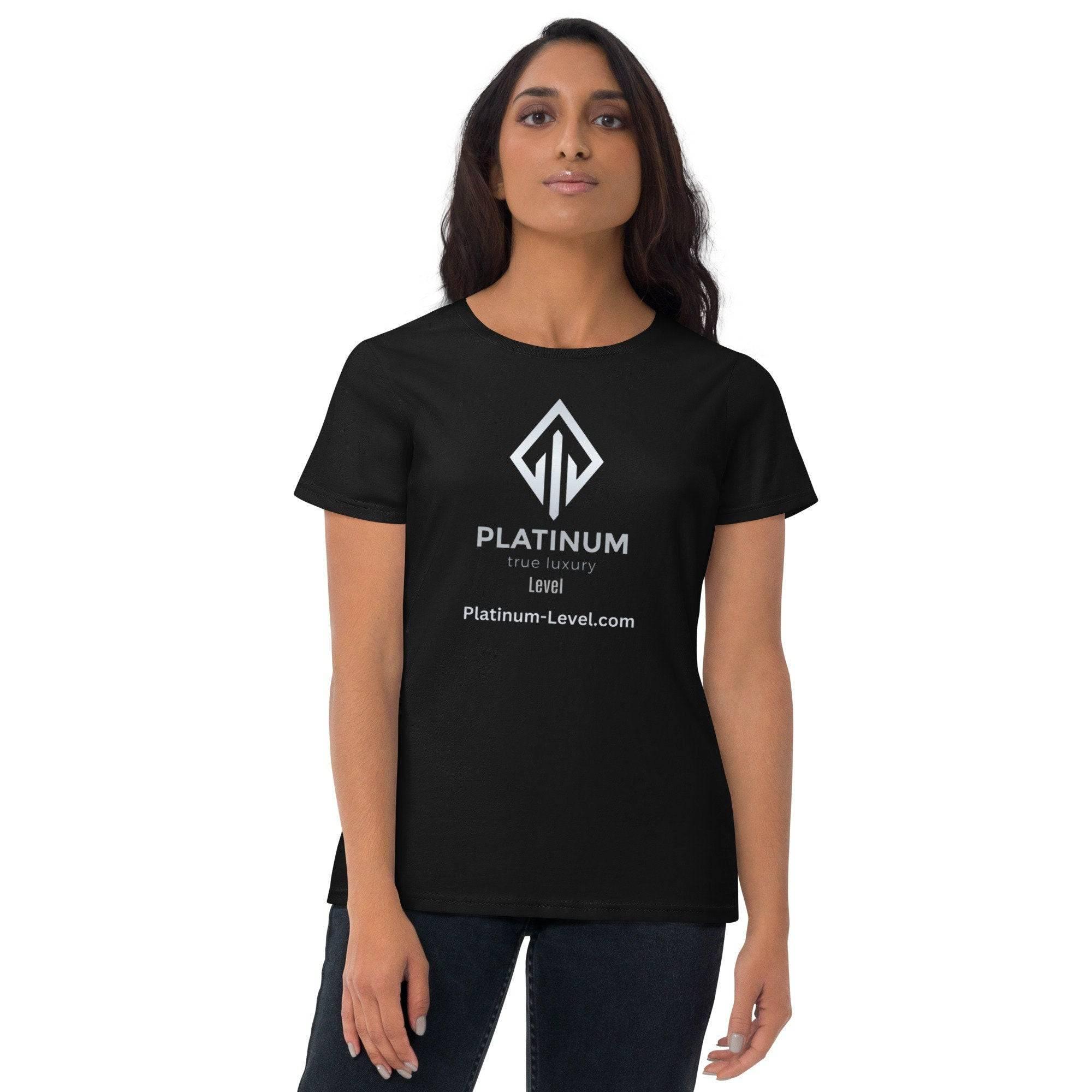 Premium Women's Short Sleeve Cotton Tee - Platinum-Level Office Chairs