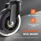 Office Chair Wheels 3-Inch Caster Set of 5 By Platinum-Level – Silent Dual-Bearing Roll For Home Office - Platinum-Level Office Chairs