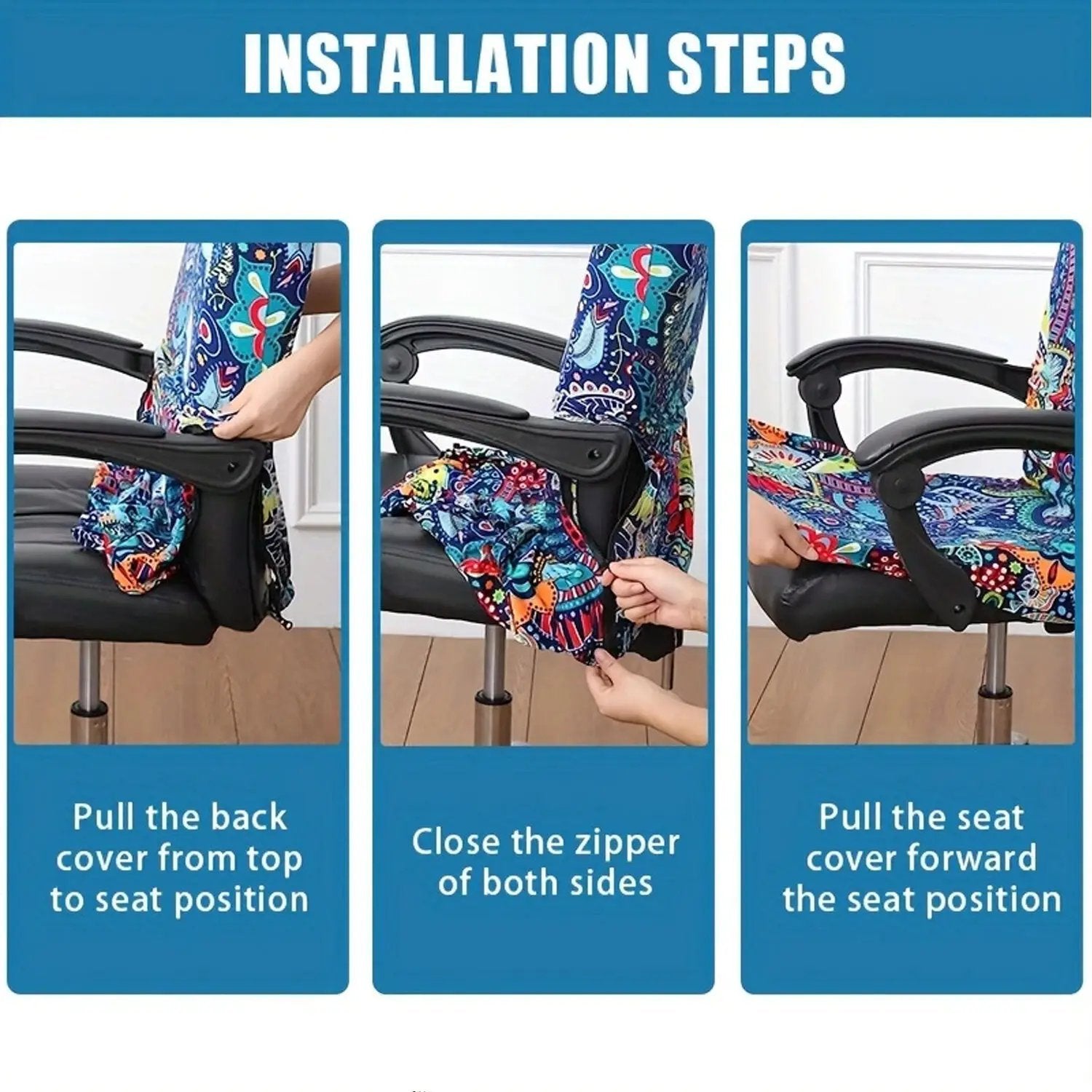 Stretchable computer swivel chair cover Desk chair protection, household items by Platinum-Level Office Chairs