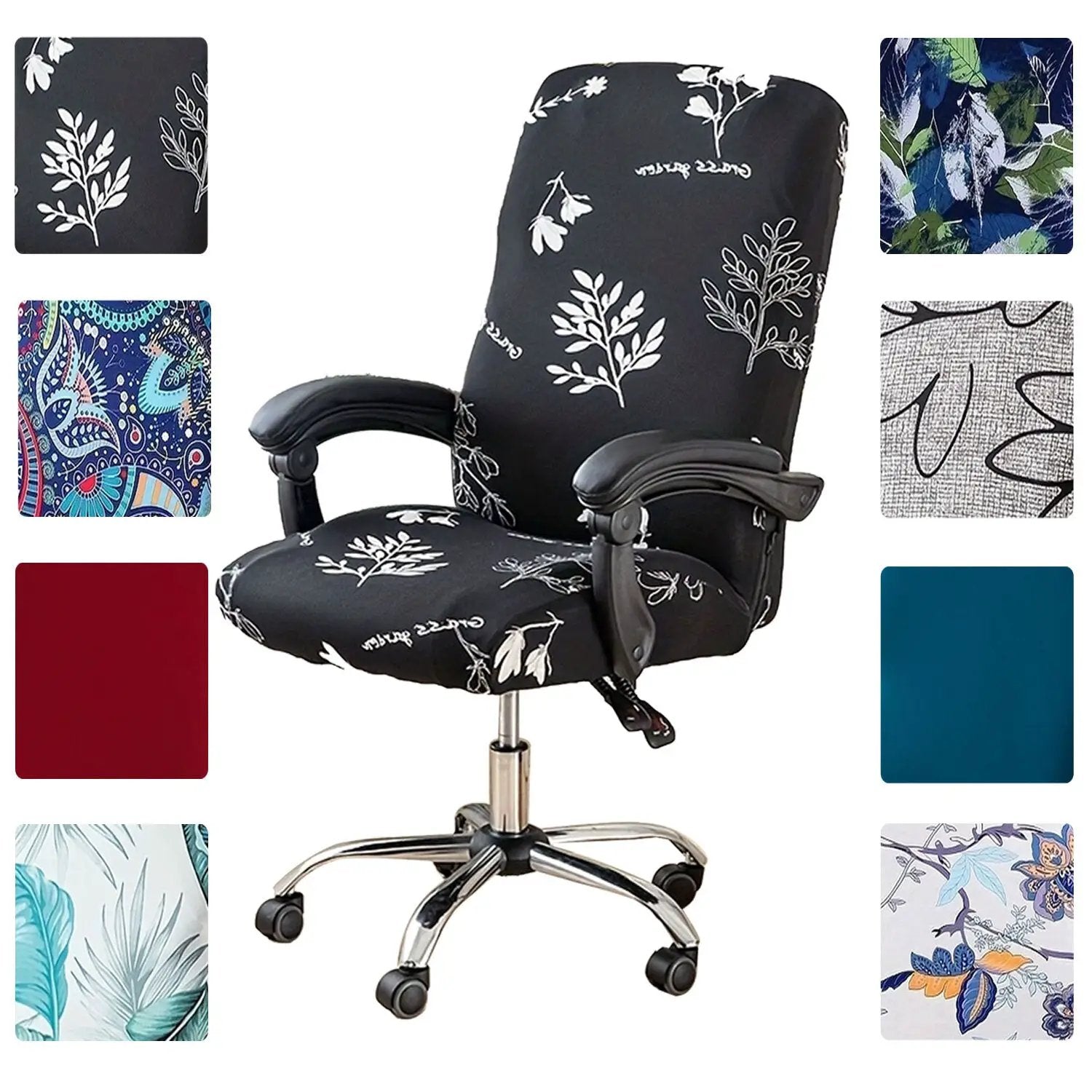Stretchable computer swivel chair cover Desk chair protection, household items by Platinum-Level Office Chairs