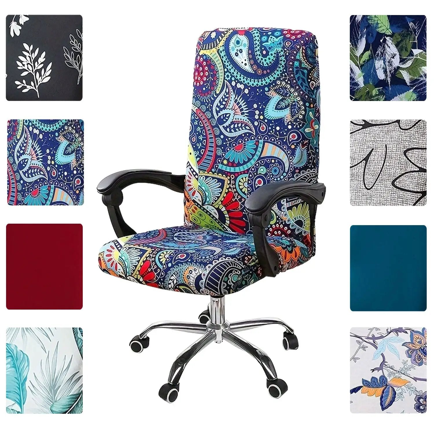 Stretchable computer swivel chair cover Desk chair protection, household items by Platinum-Level Office Chairs