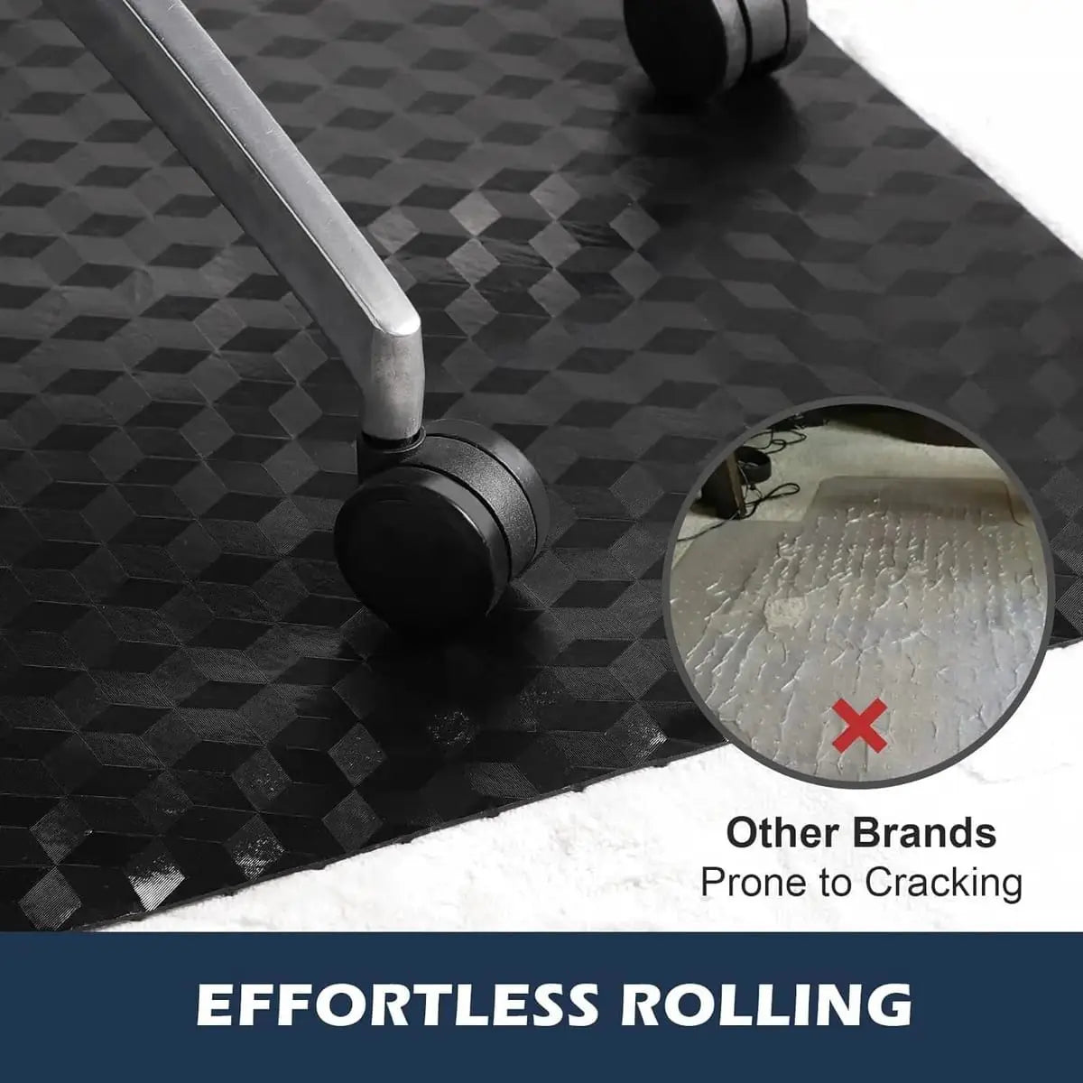 SALLOUS Chair Mat For Carpeted Floors 30x48 Heavy Duty Non Slip Floor SALLOUS