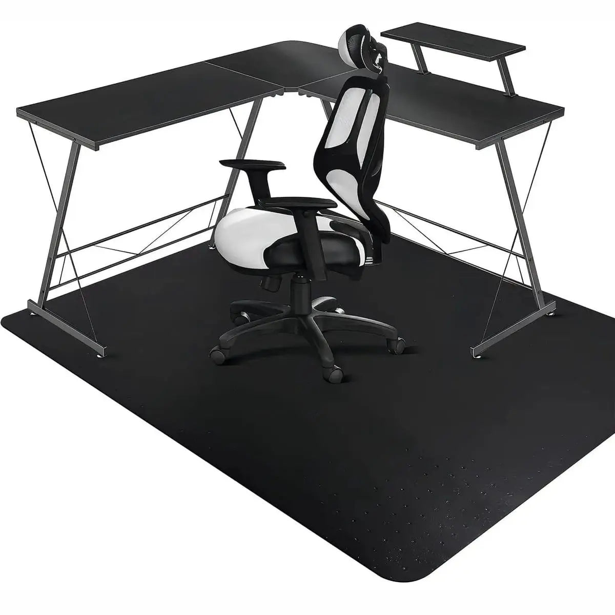 SALLOUS Chair Mat For Carpeted Floors 30x48 Heavy Duty Non Slip Floor SALLOUS