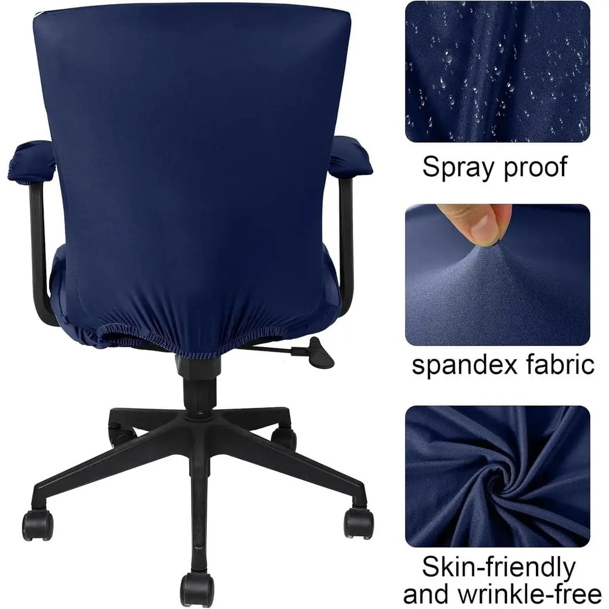 Tallew Office Chair Covers Set Universal Stretch Fit 4 Piece With Tallew