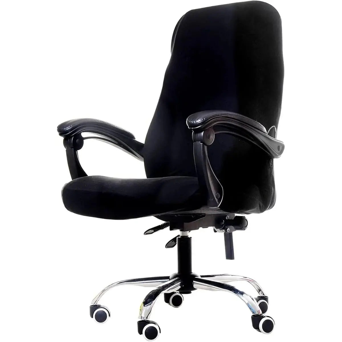 WOMACO printed office chair slipcover with peony design, stretch fit, non-slip, high back for a comfortable and stylish upgrade